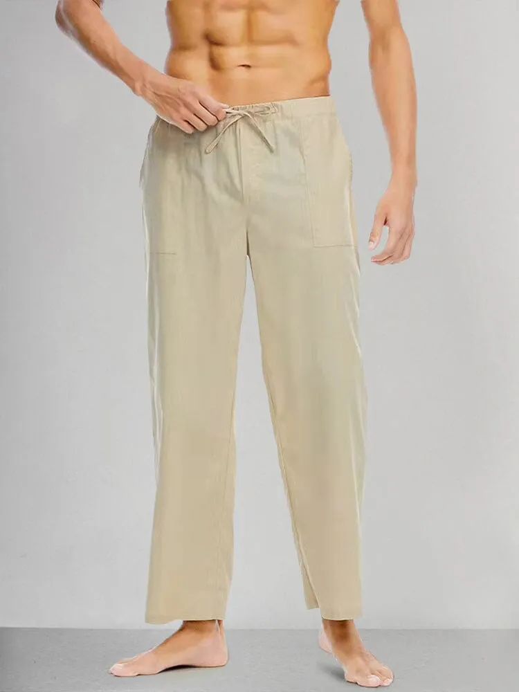 Casual Cotton Linen Style Pants