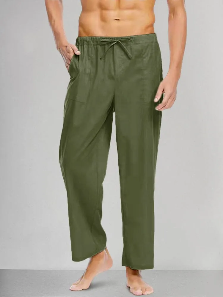 Casual Cotton Linen Style Pants