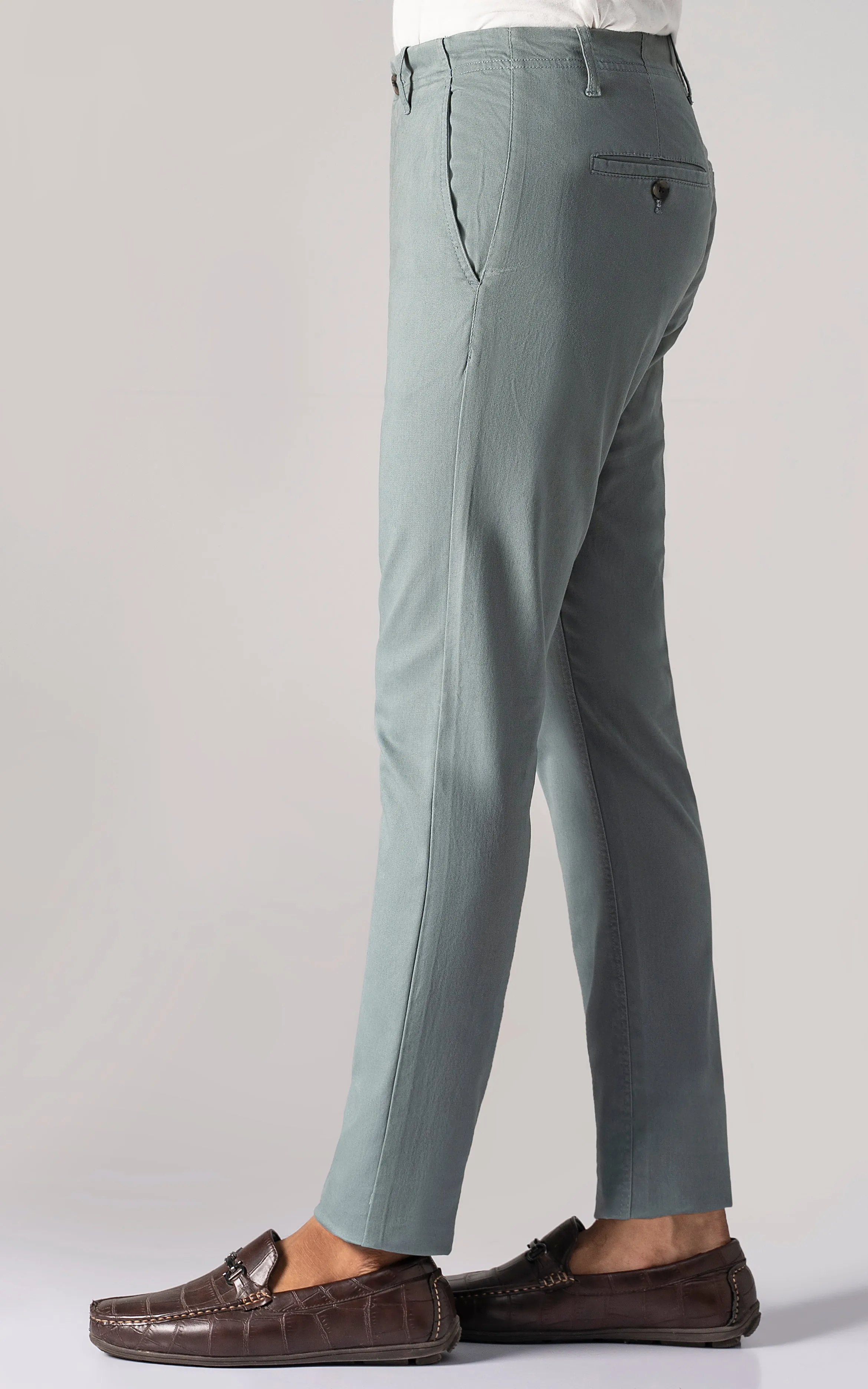 CASUAL PANT CROSS POCKET SAGE GREEN