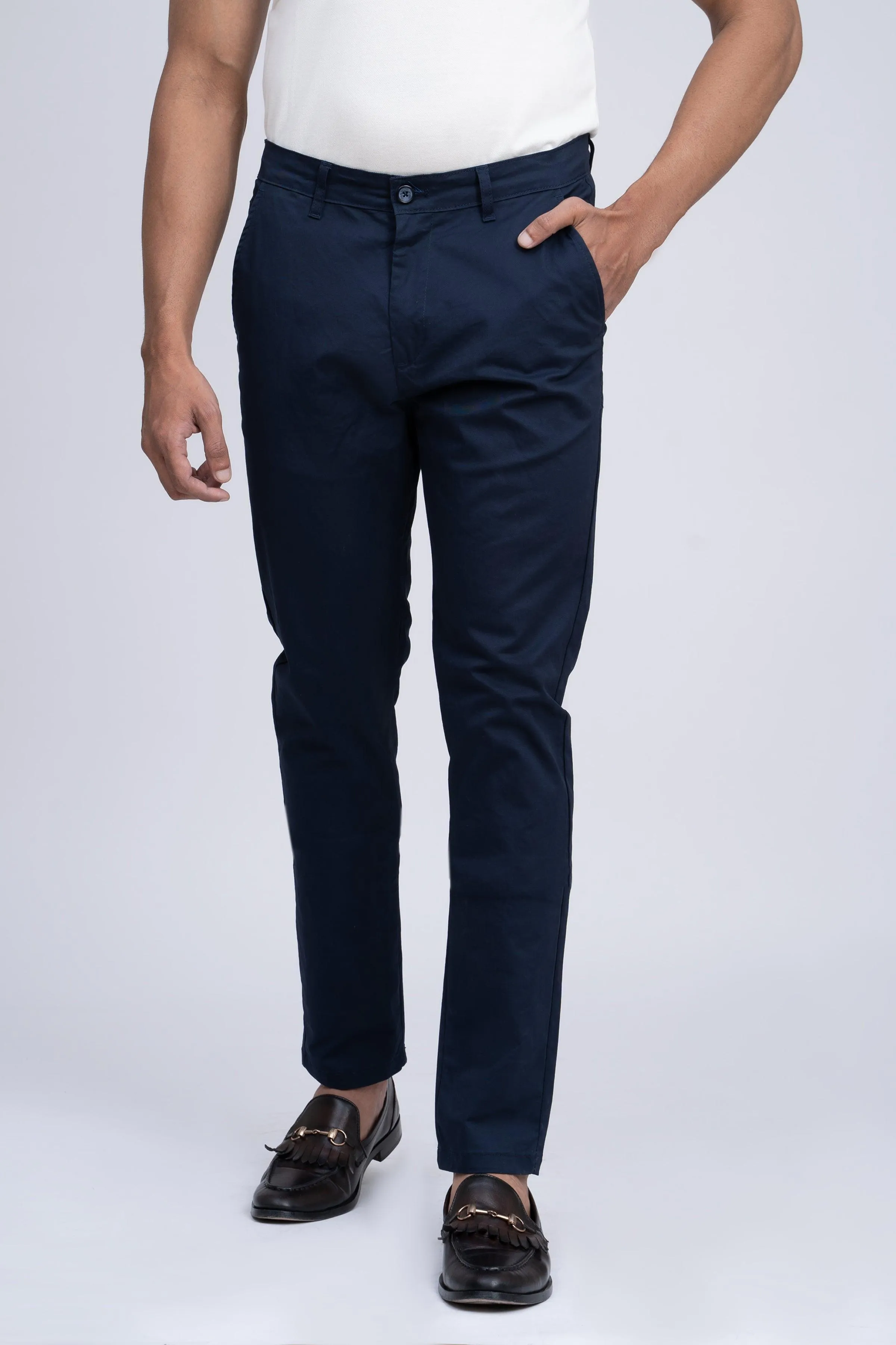 CASUAL PANT CROSS POCKET WITH FLAP NAVY