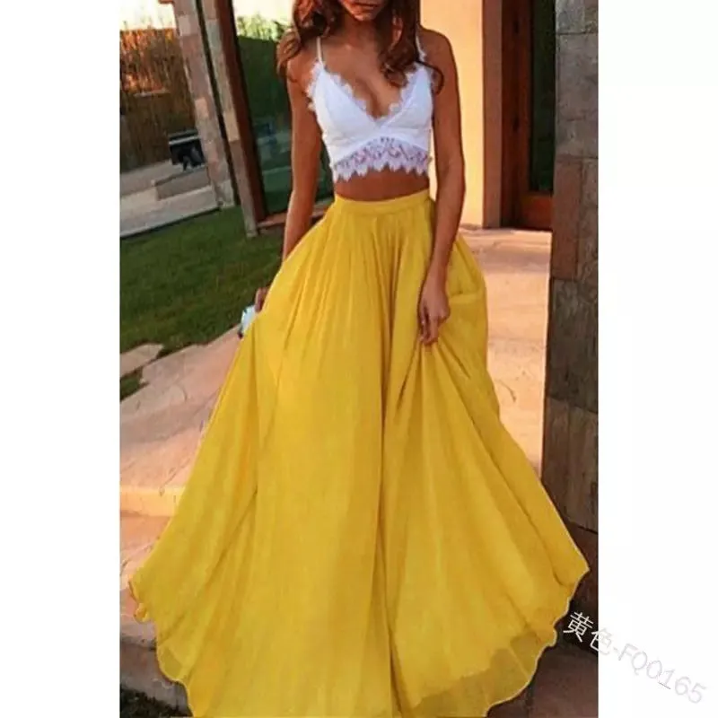 Chiffon Long Maxi Skirts