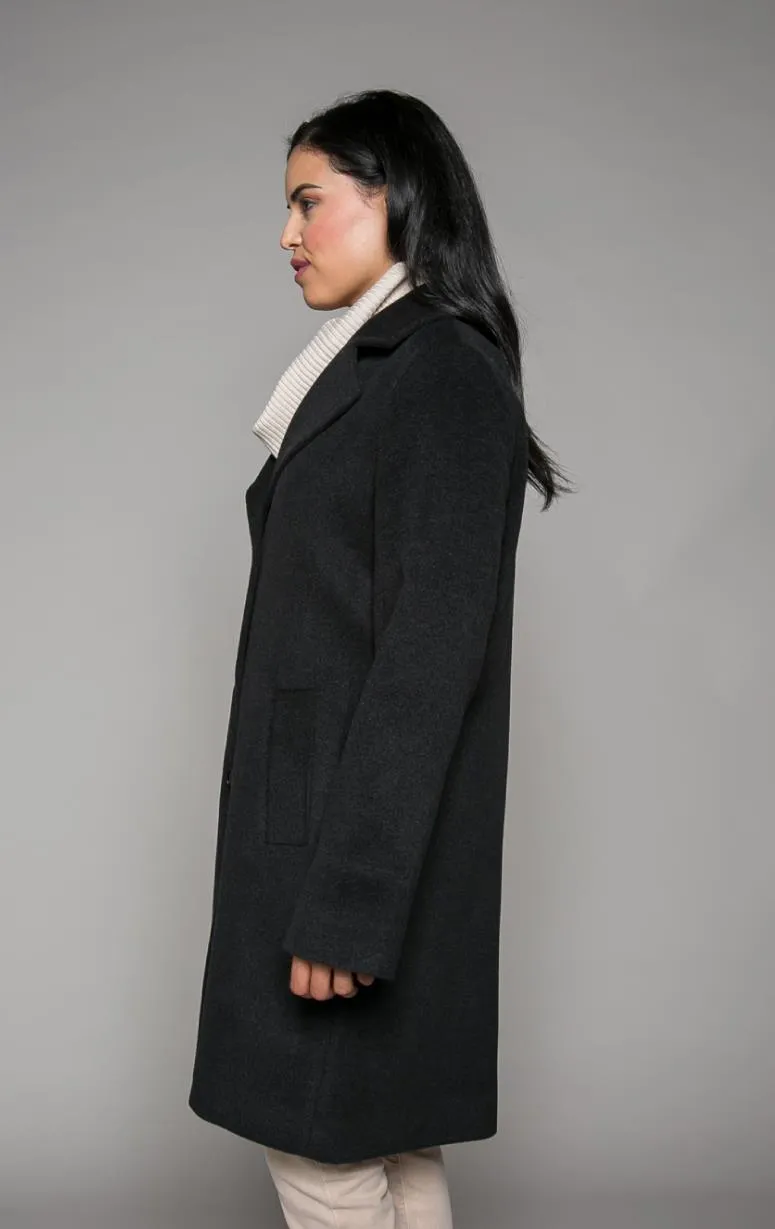 Classic Coat with Notch Collar