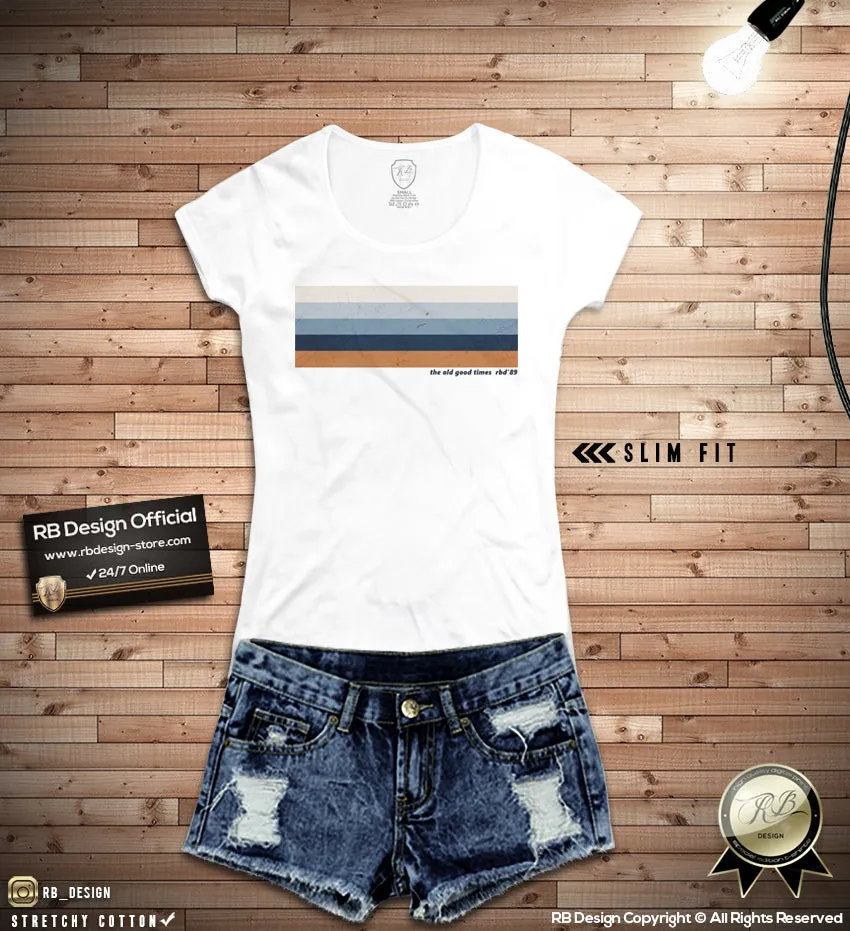 Cool Women's T-shirt With Vintage Effect  WD371