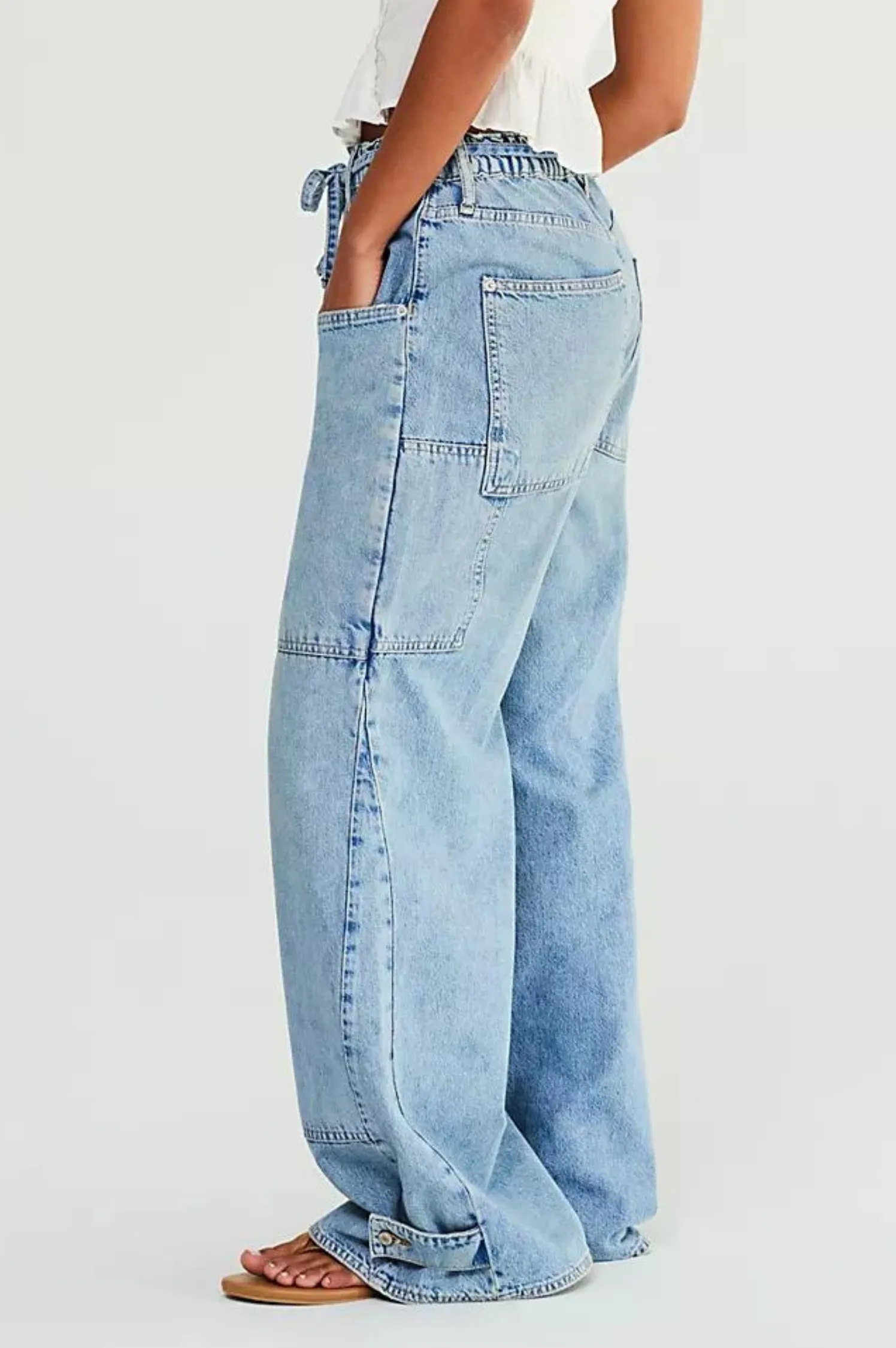 CRVY Outlaw Wide Leg Jeans