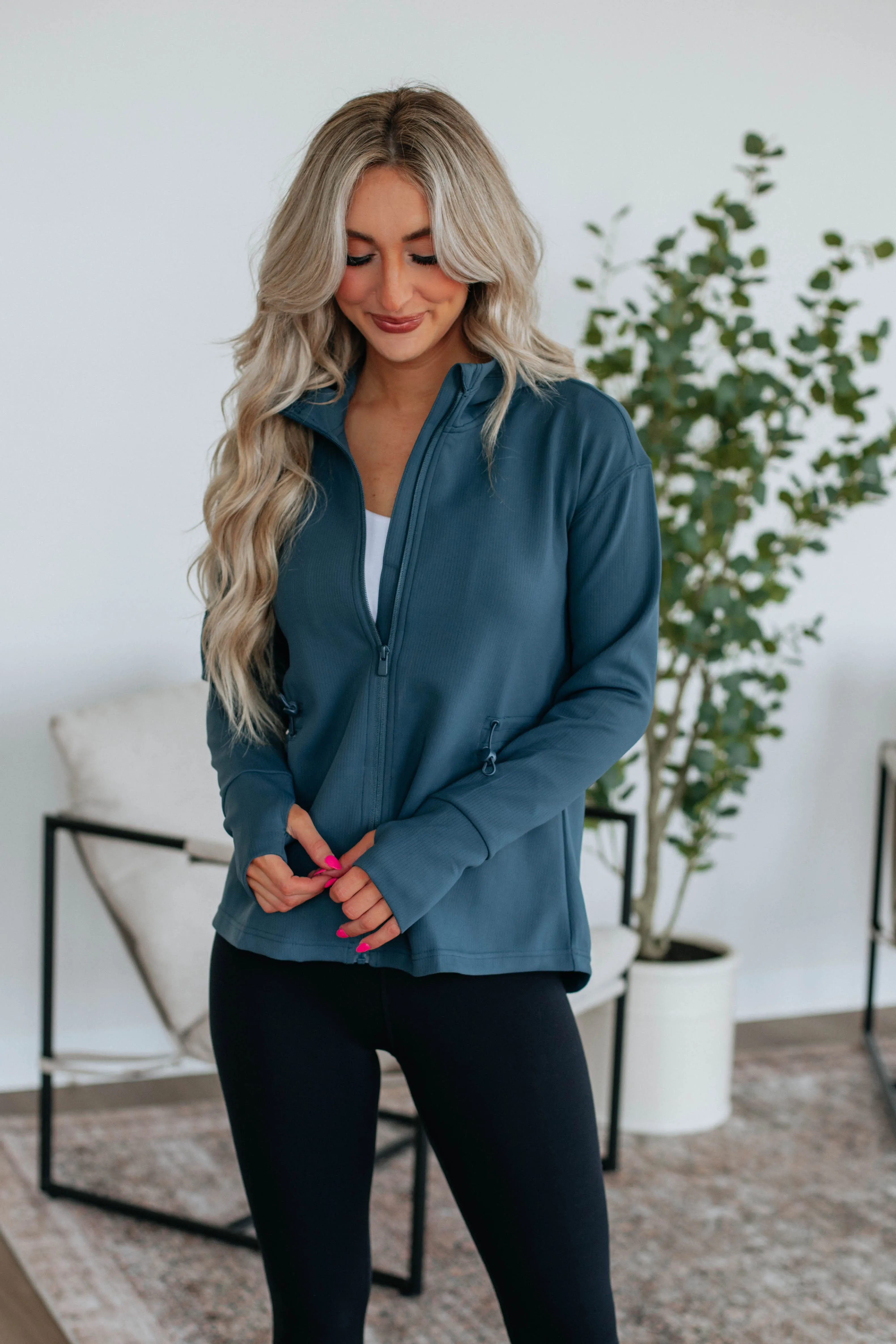 Cute & Casual Jacket - Peacock