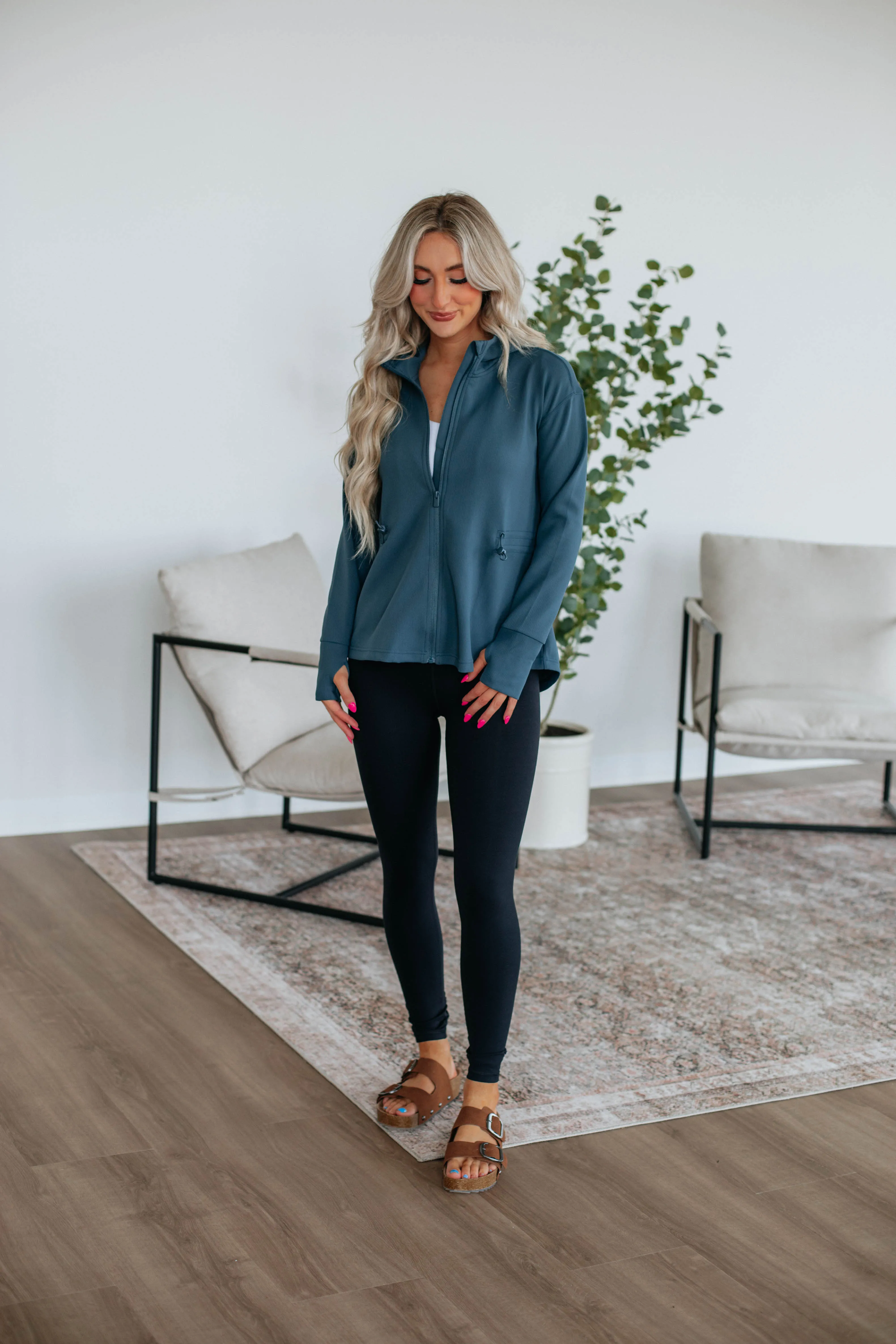 Cute & Casual Jacket - Peacock