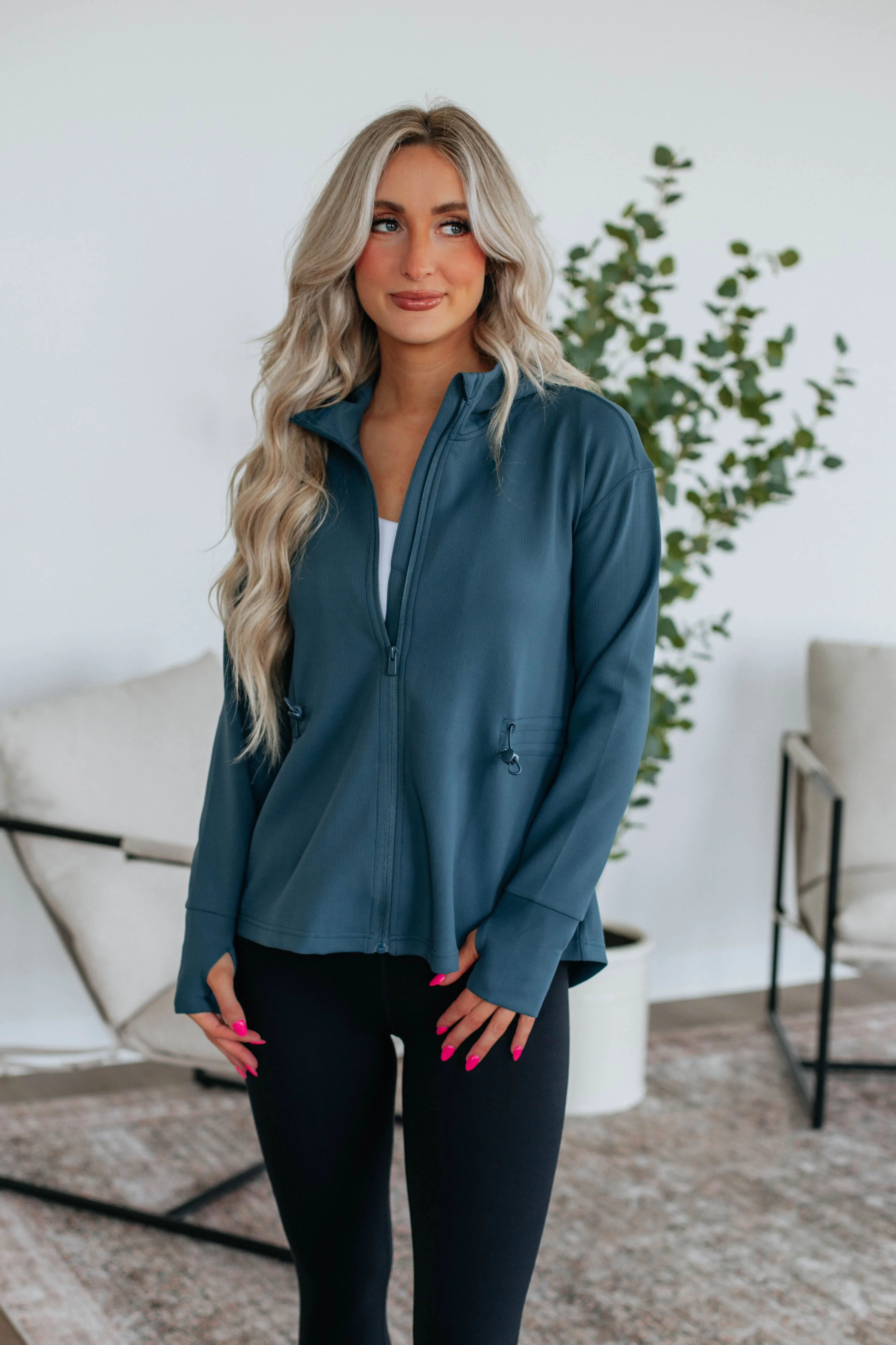 Cute & Casual Jacket - Peacock