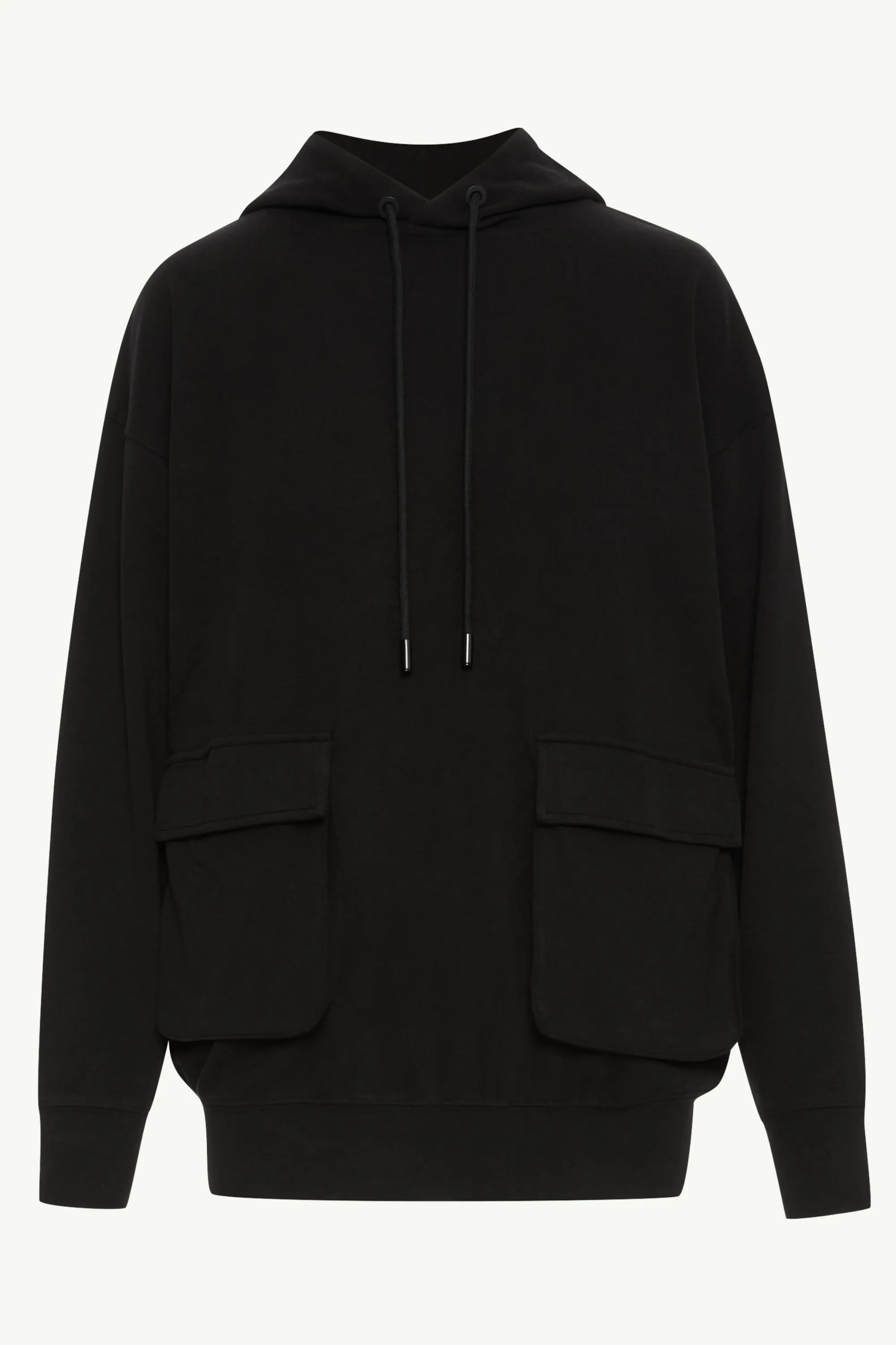 Demi Oversized Cargo Pocket Hoodie - Black