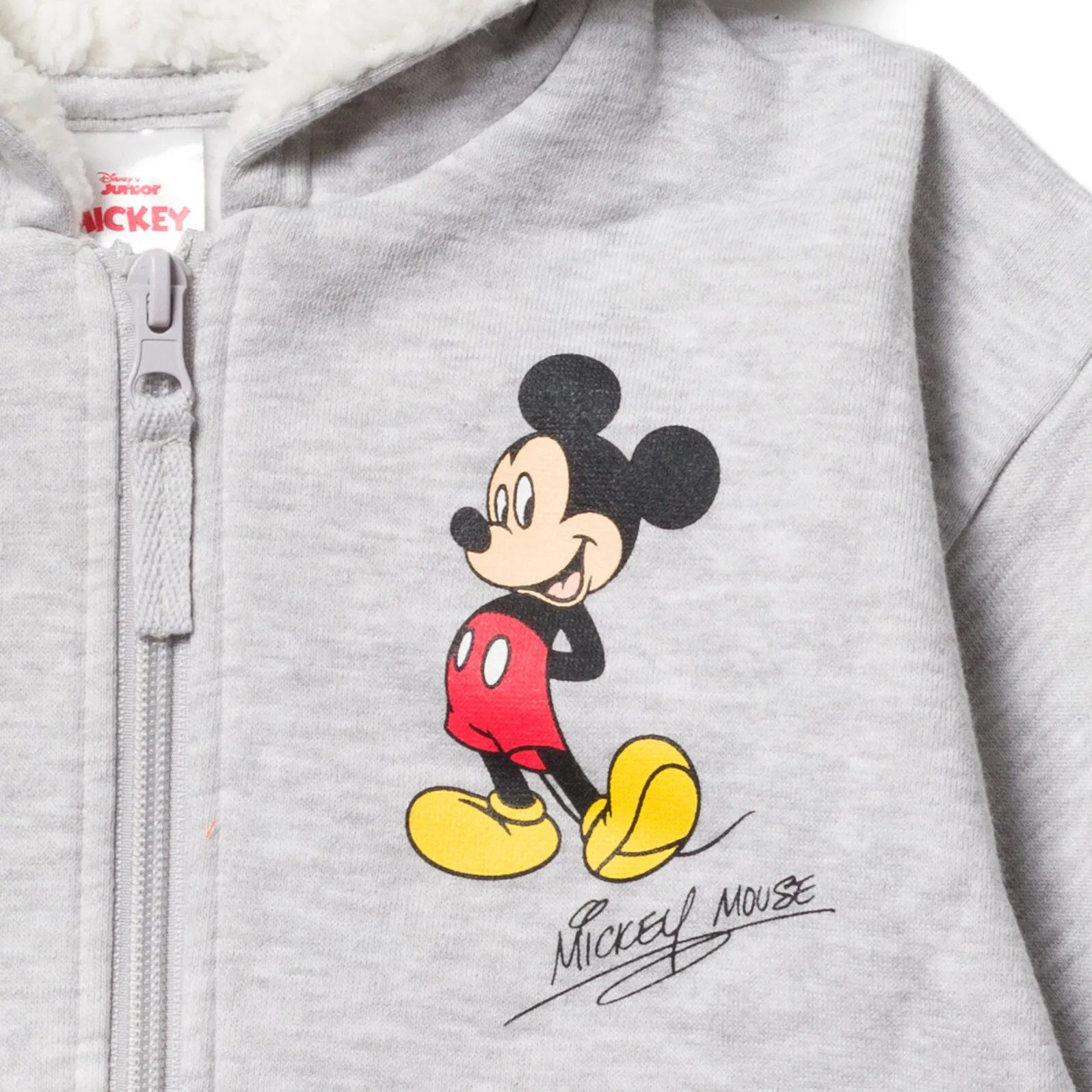 Disney Mickey Mouse Fleece Zip Up Pullover Hoodie