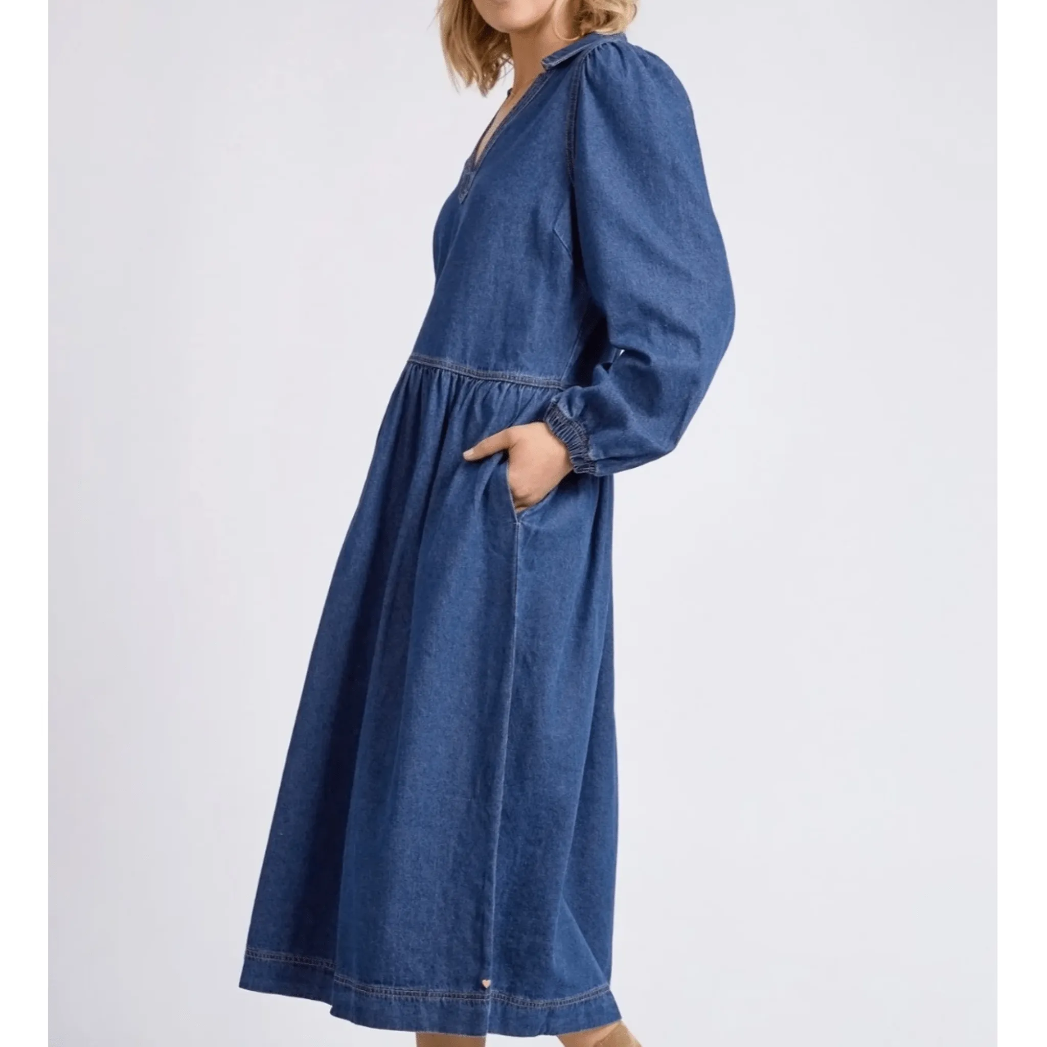 Elm Clothing Josephine Denim Dress