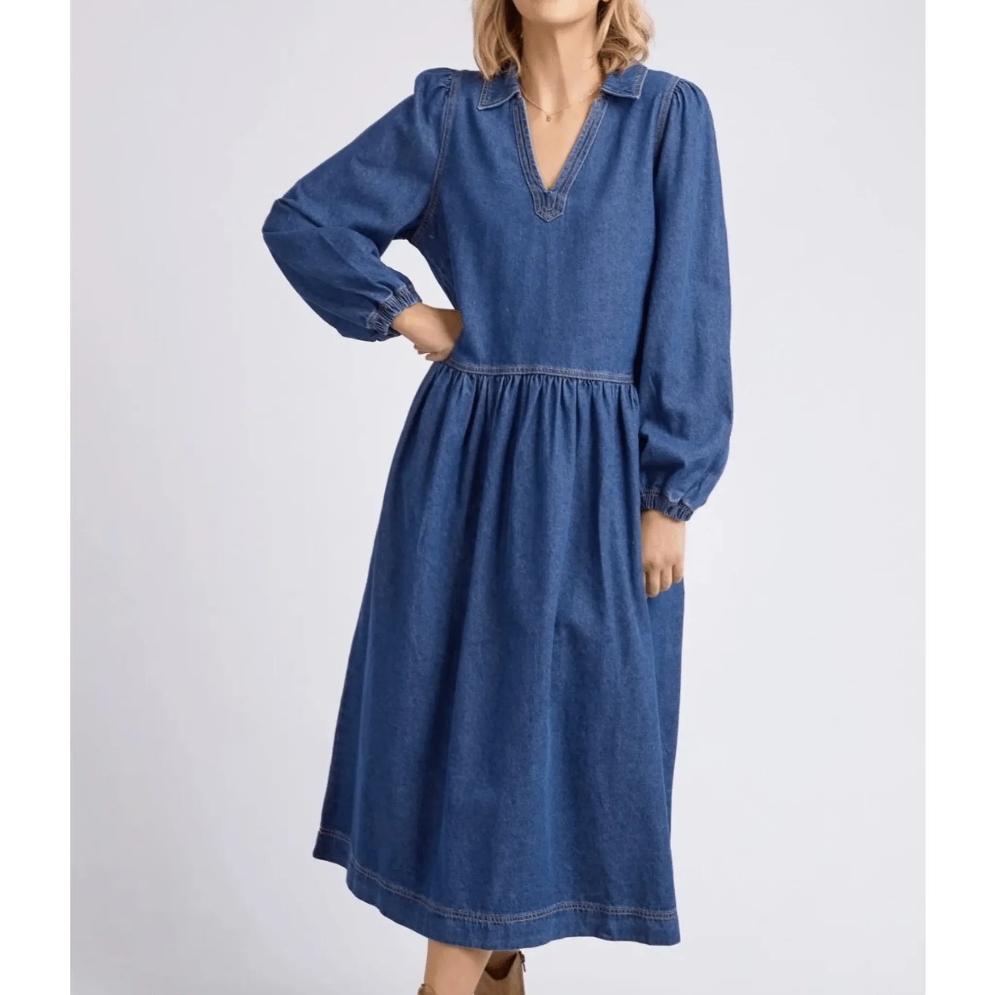 Elm Clothing Josephine Denim Dress