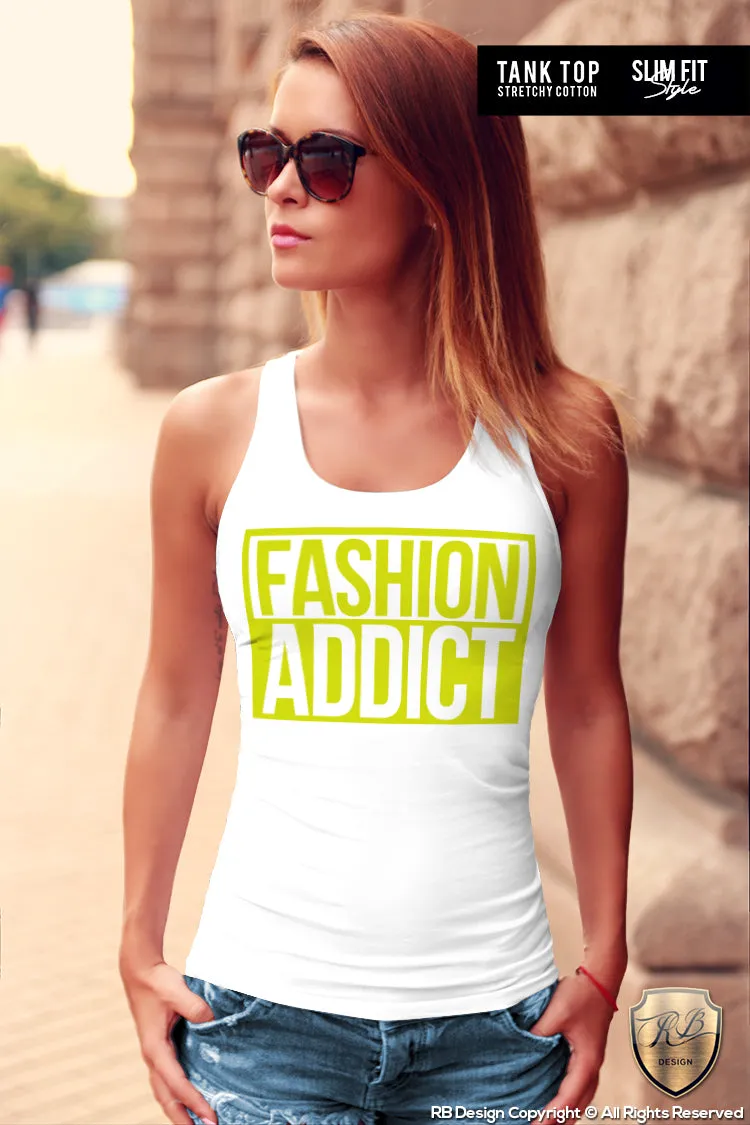 Fashion Addict Womens T-shirt Trendy Slim Fit Tank Top WD020 Green 5