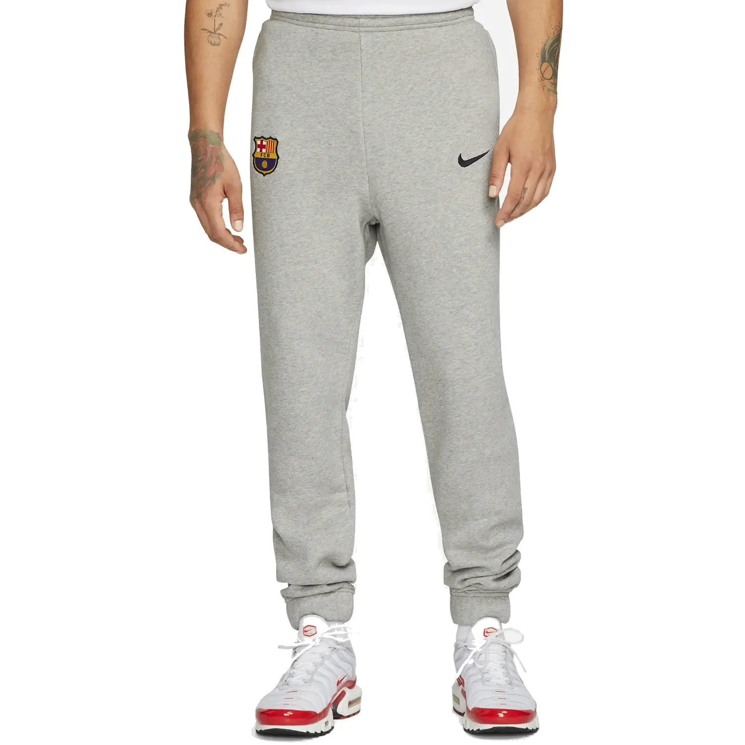 FC Barcelona light grey Casual fleece tracksuit 2022/23 - Nike