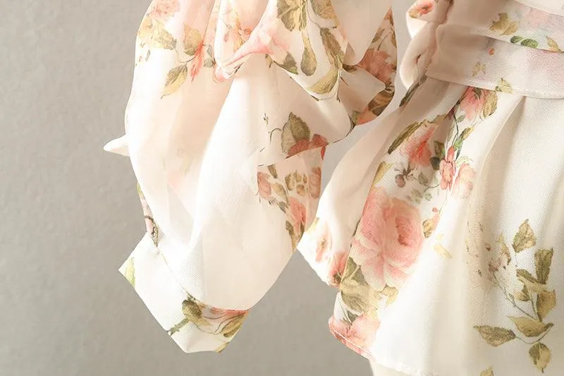 FLORAL DREAM WRAP TOP