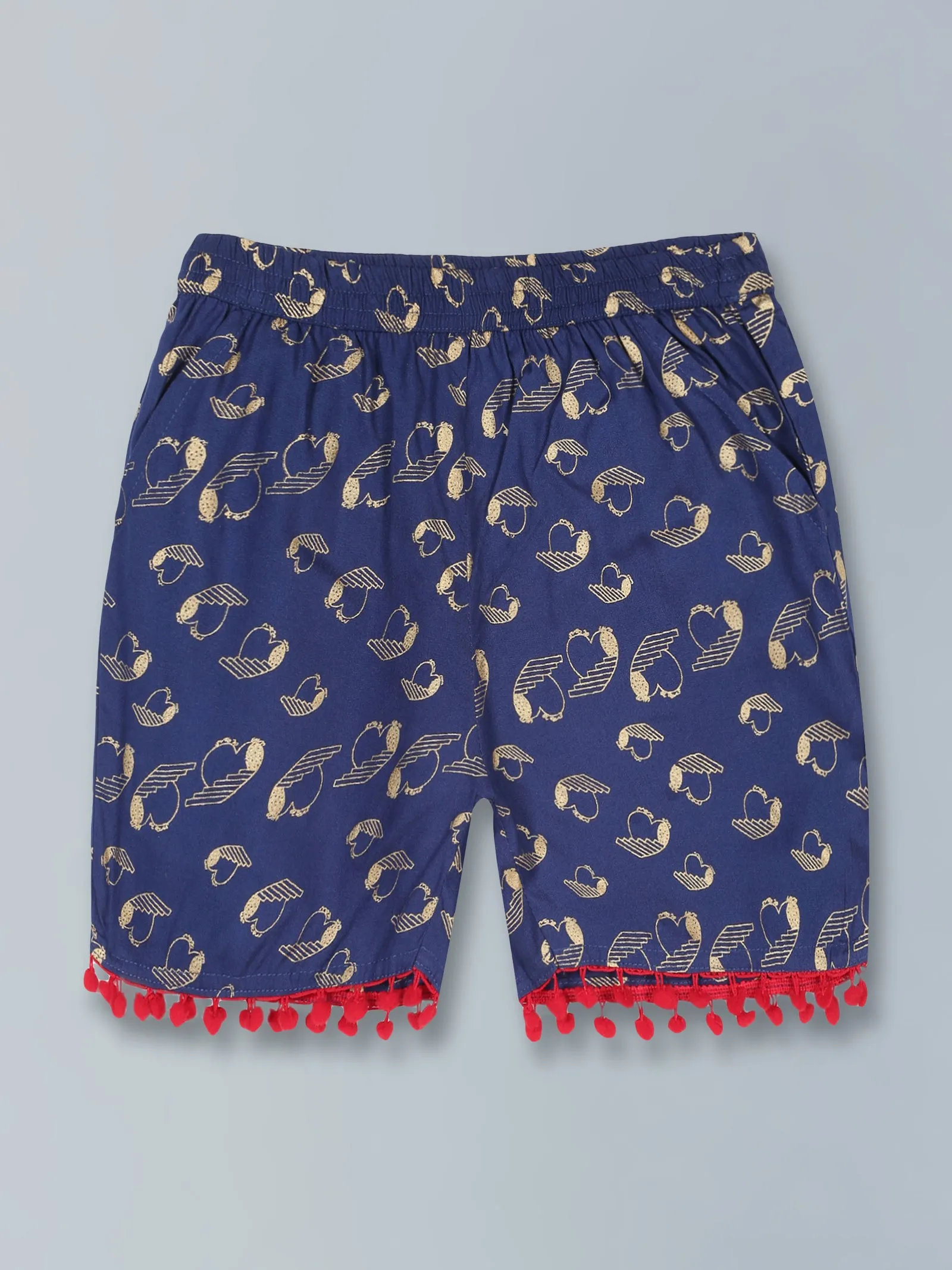 Girls AOP Print Shorts Pack of 3