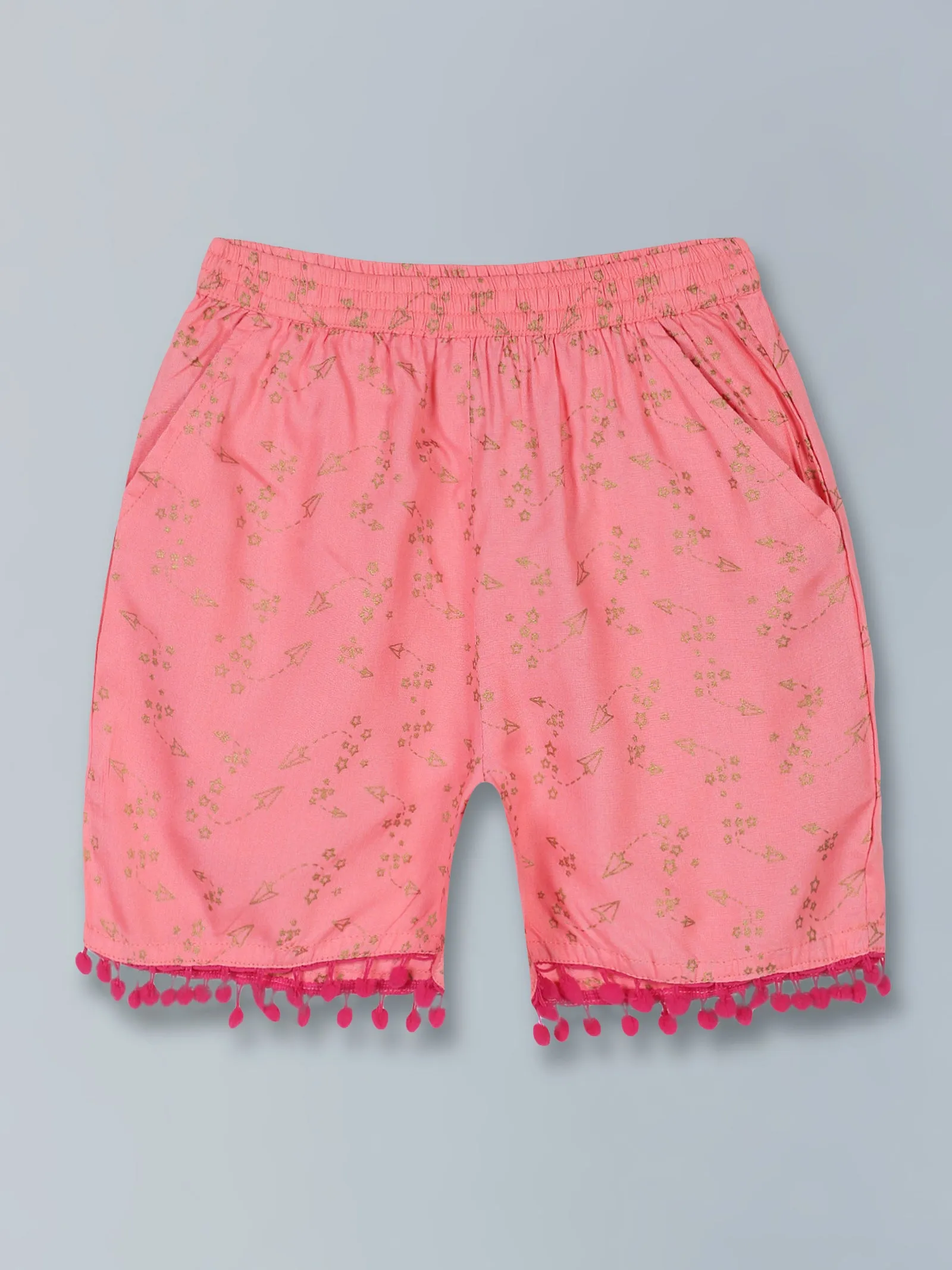 Girls AOP Print Shorts Pack of 3