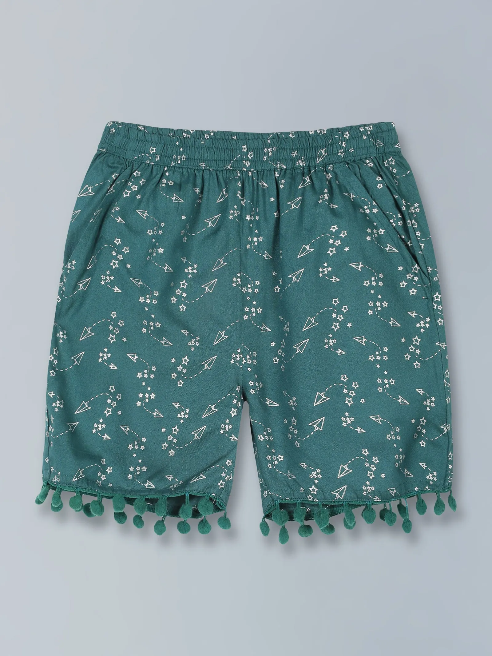 Girls AOP Print Shorts Pack of 3