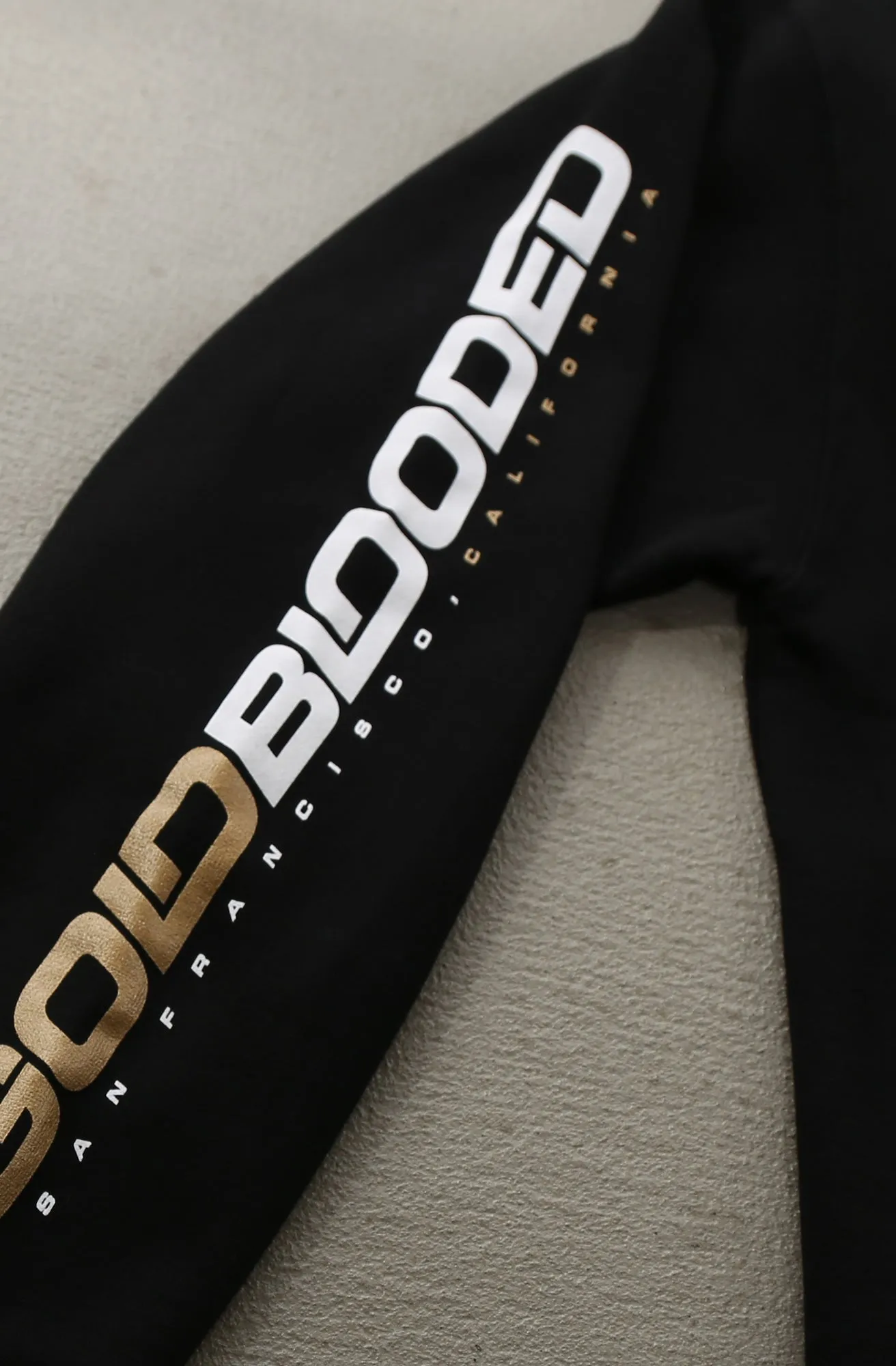 Gold Blooded RPM (Men's Black/White/Gold Hoody)