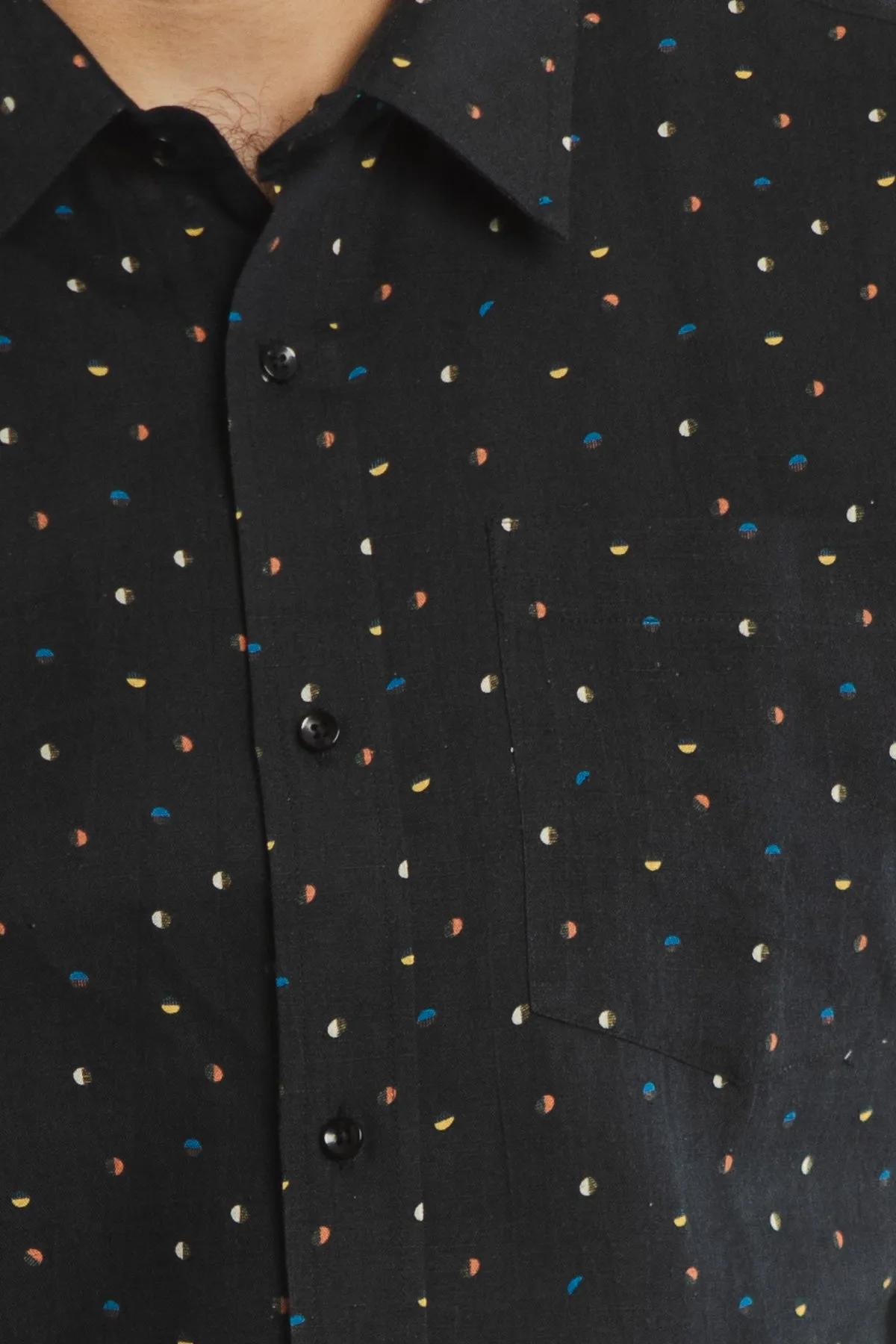 Harbor Slim Shirt / Midnight Dots