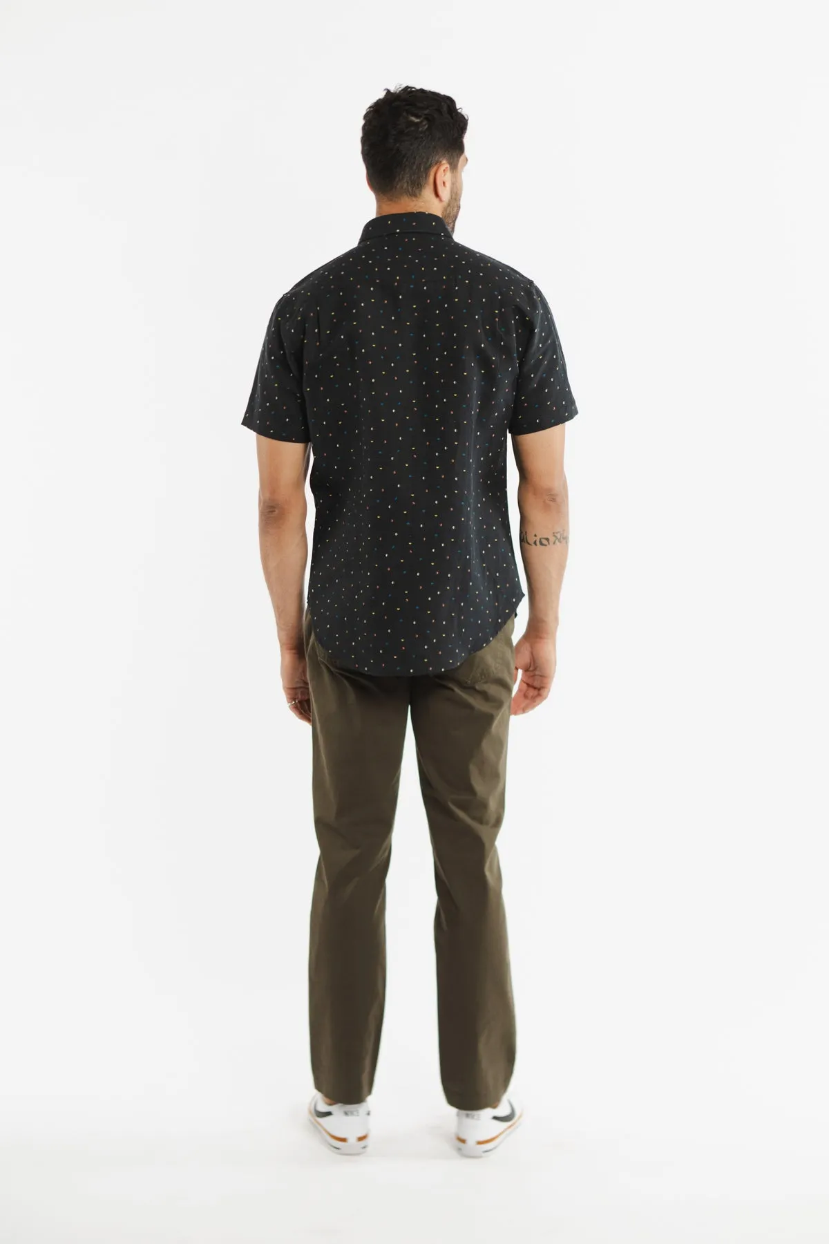 Harbor Slim Shirt / Midnight Dots