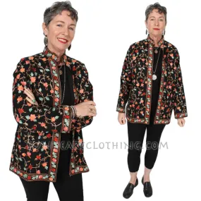 Kashmir hand-embroidered wool Jacket Sml-1X