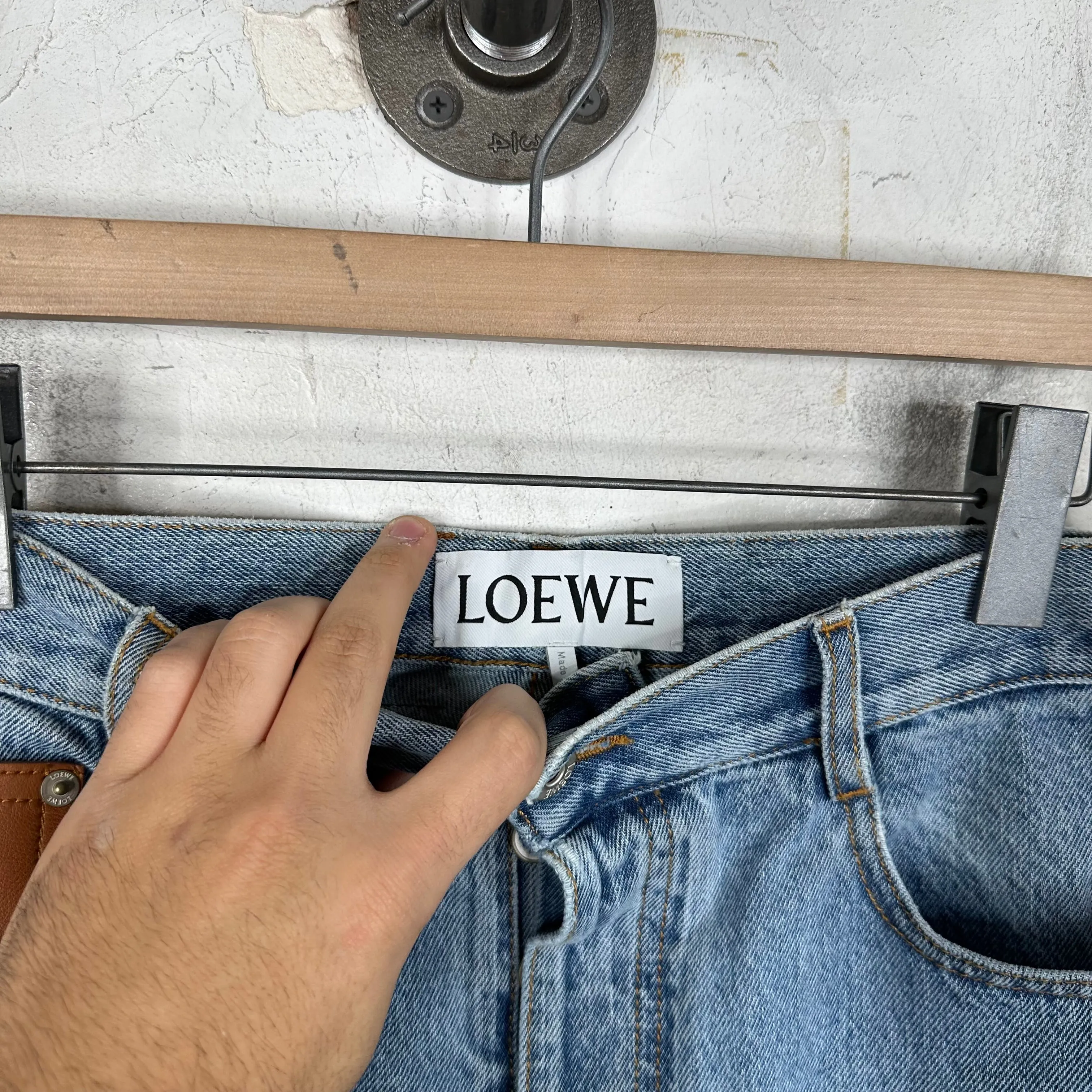 Loewe Rolled Up Bootcut Jeans