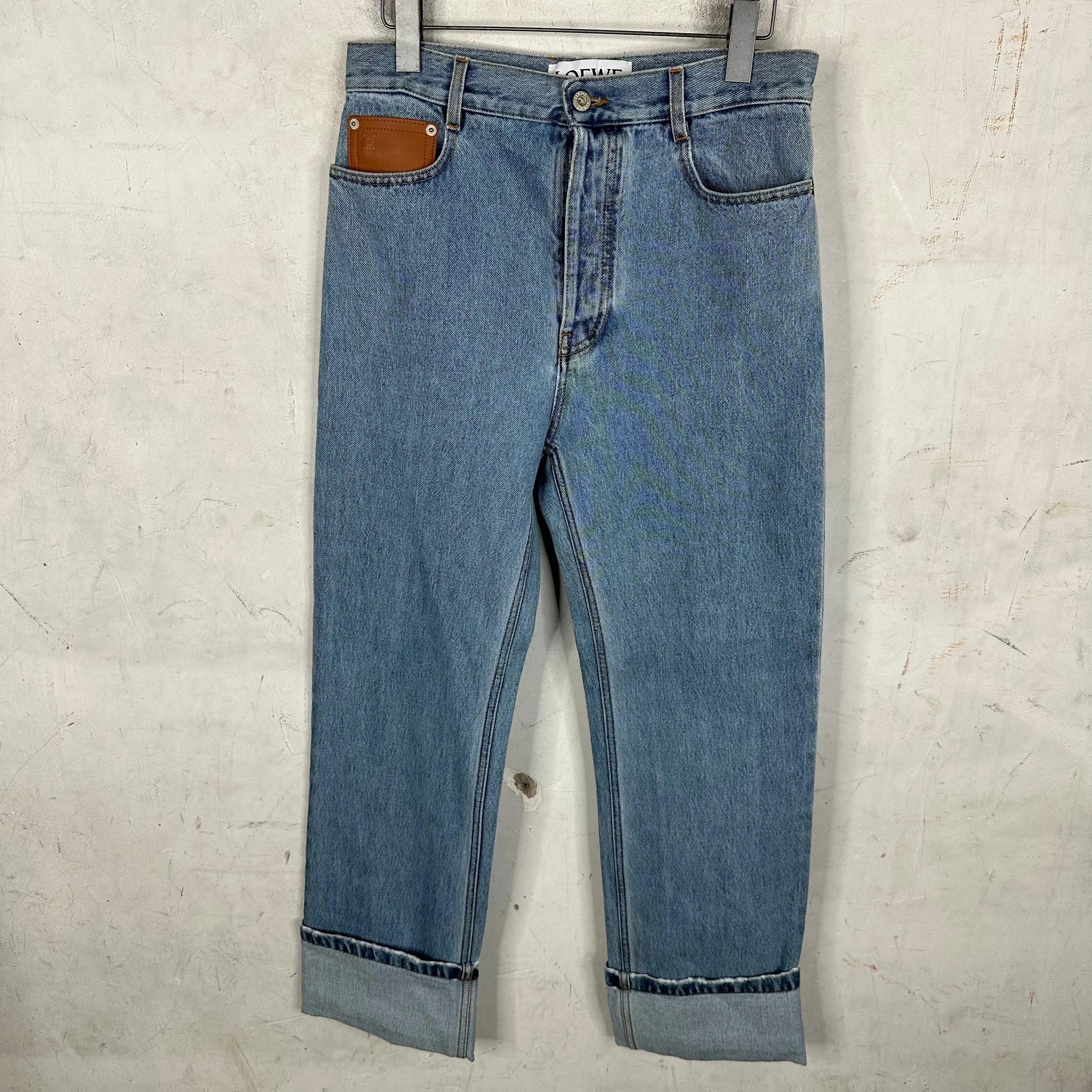 Loewe Rolled Up Bootcut Jeans