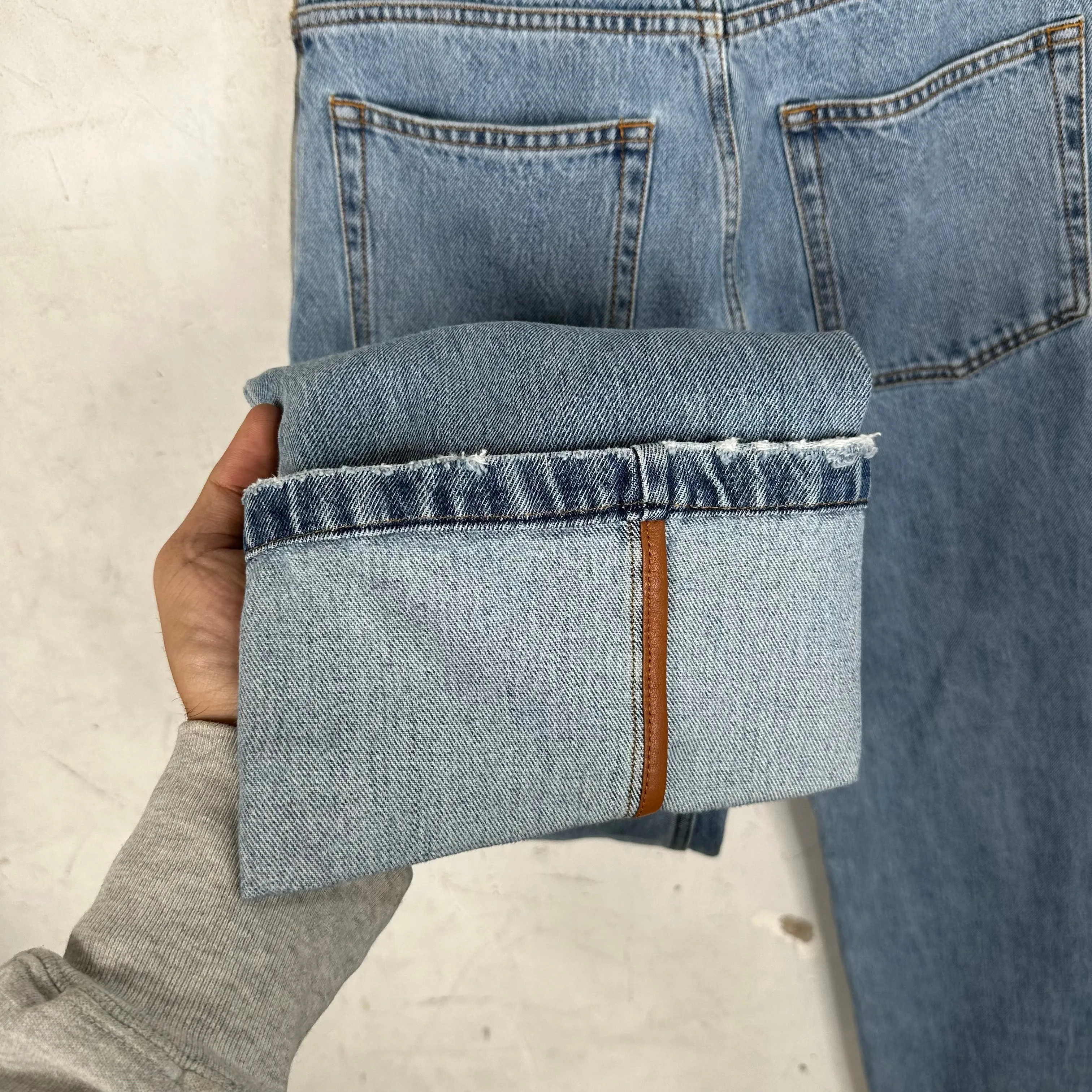 Loewe Rolled Up Bootcut Jeans