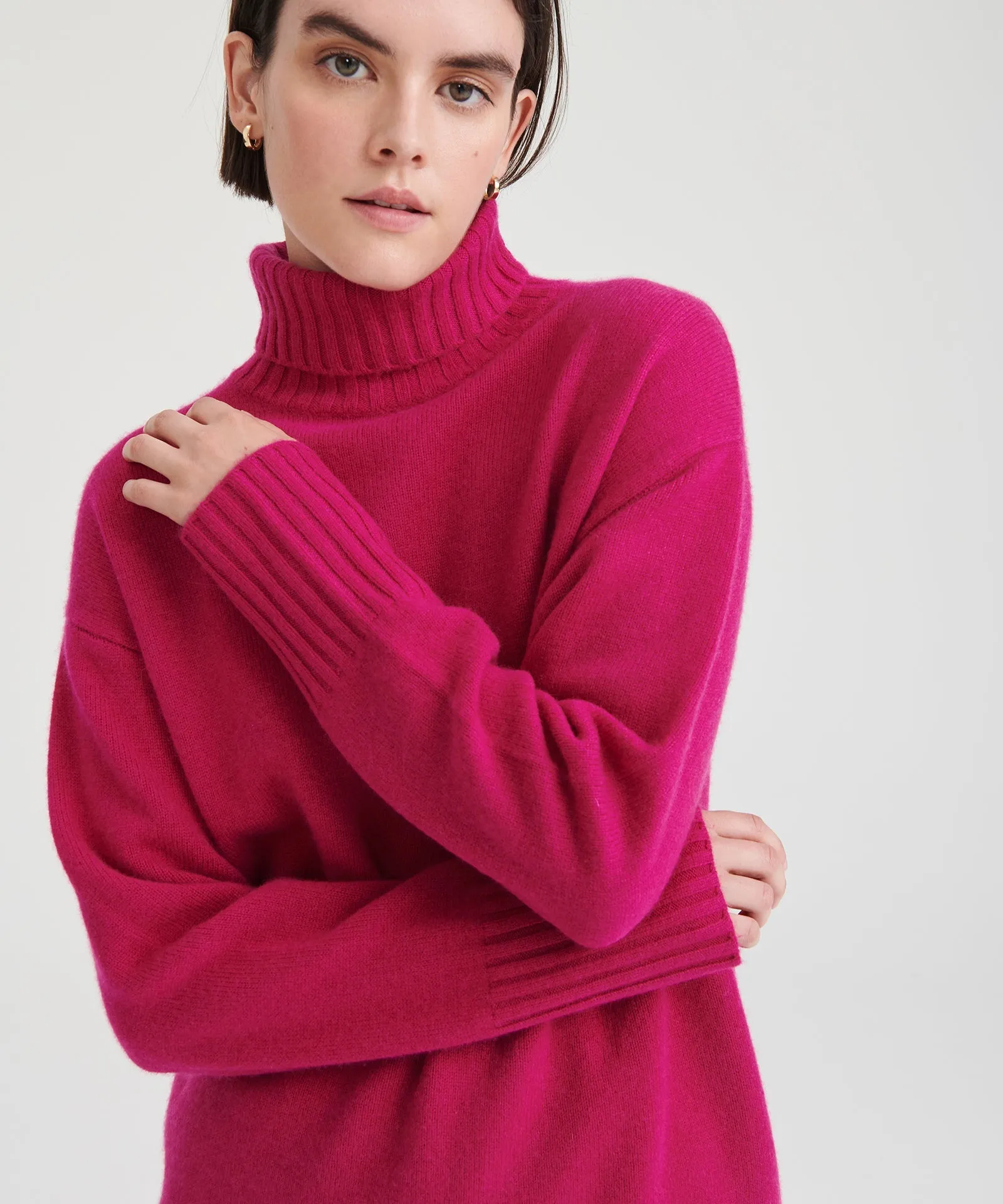 Luxe Cashmere Turtleneck Tunic