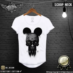 Men's MM Skull T-shirt Creepy Skeleton Graphic Tee MD574