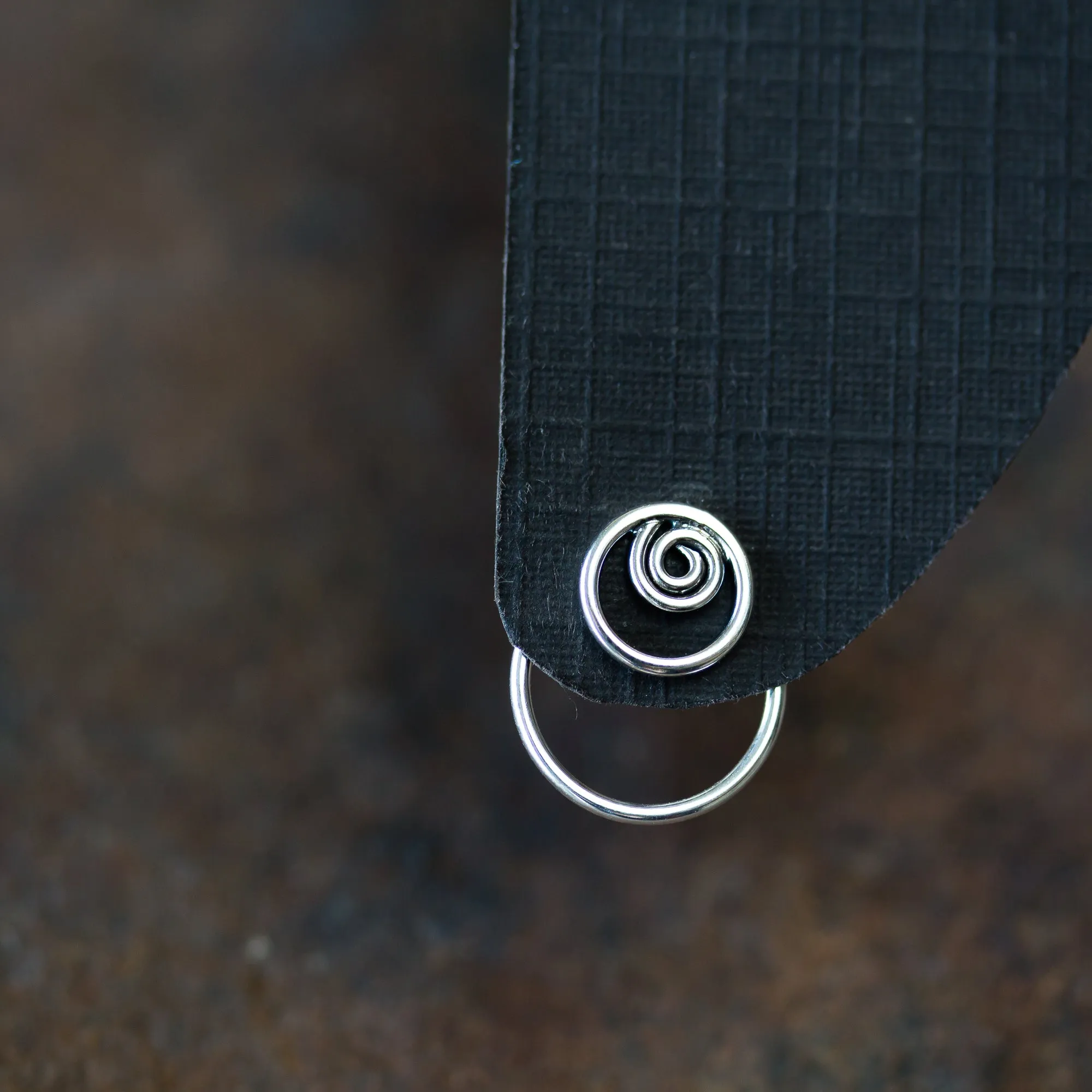 Minimalist Silver Circle Ear Jackets