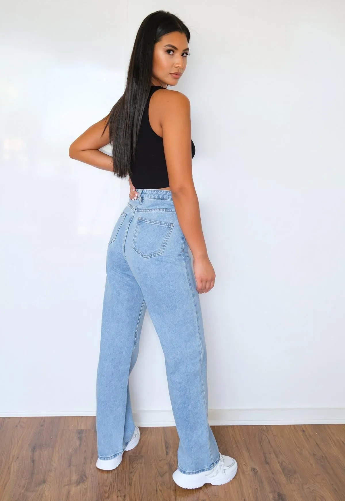 Mom Flare Wide Leg High Rise Jeans