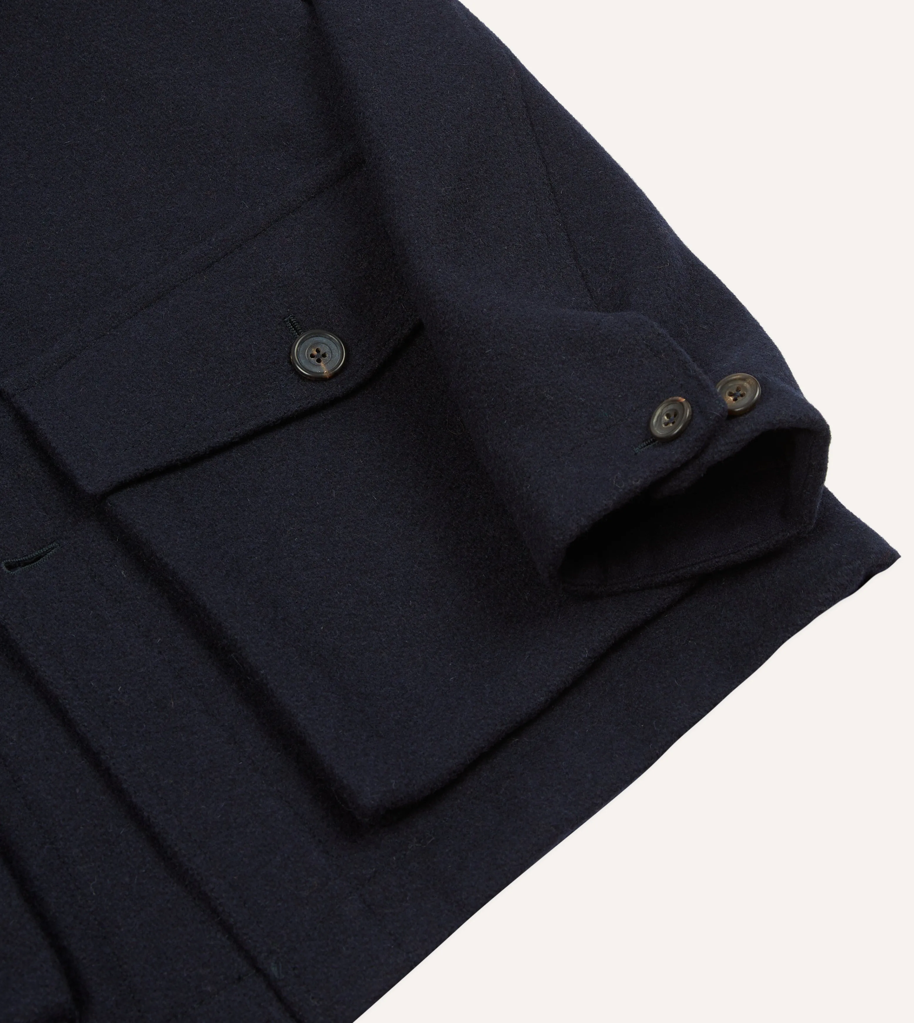 Navy Melton Wool Donkey Chore Jacket