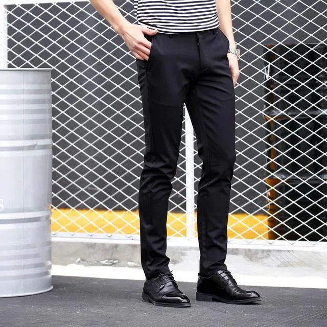 New Arrival Men's slim fit British Style Casual Pants