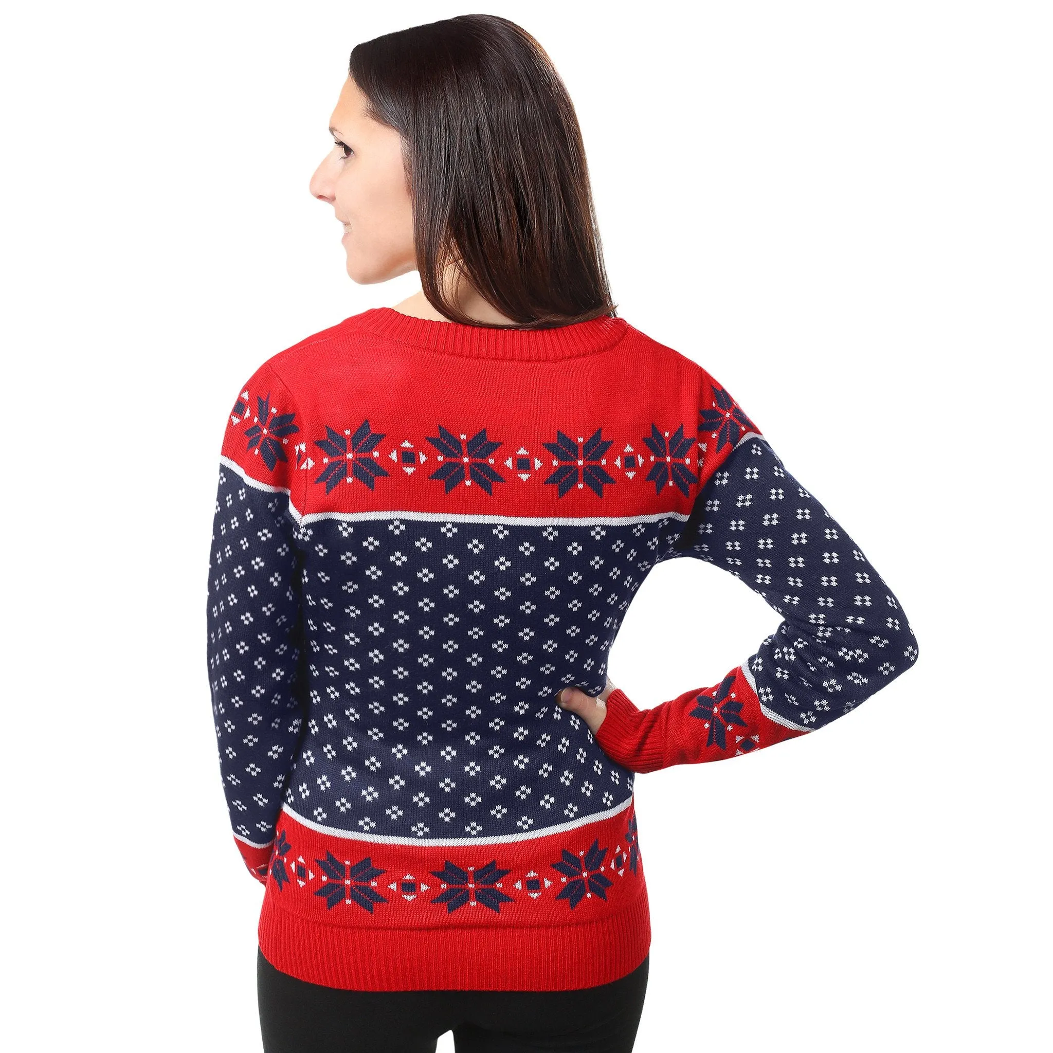 New England Patriots Womens Christmas Sweater