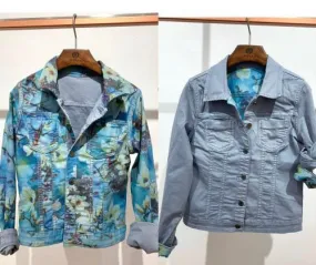 Onado Reversible Denim Jackets Jocelyn Blue