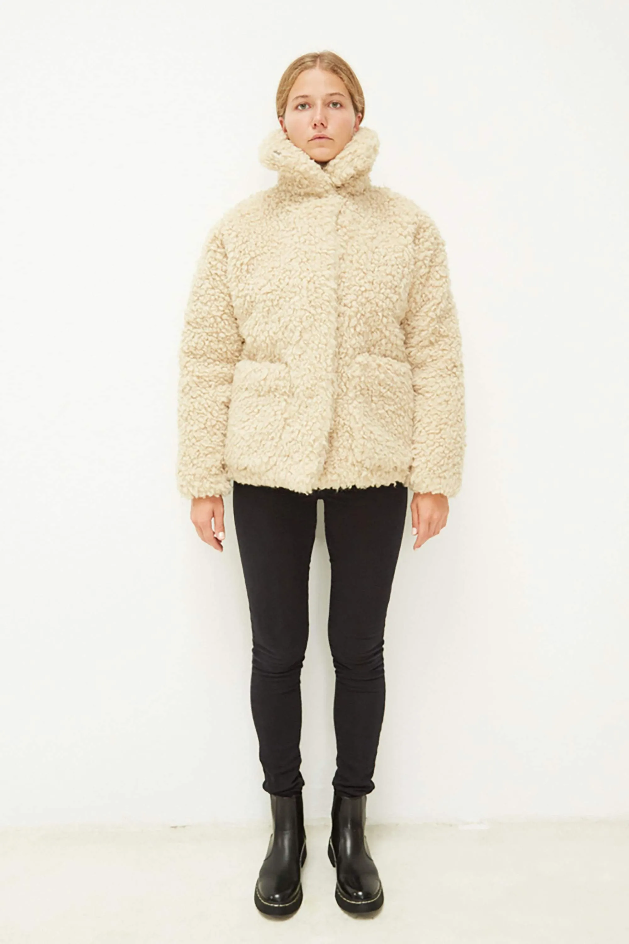 oslo teddy jacket off-white