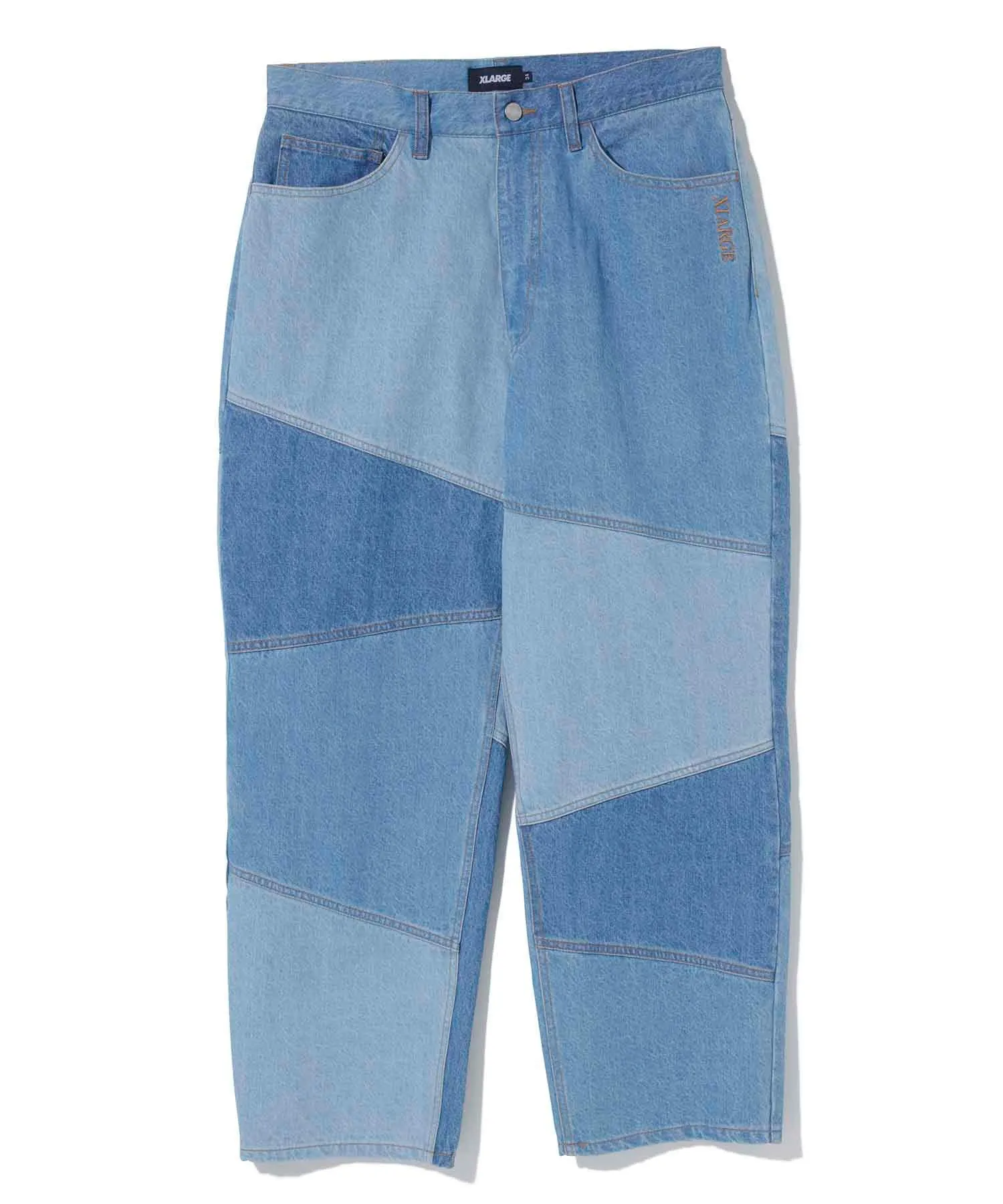 PANELED WORK DENIM PANTS