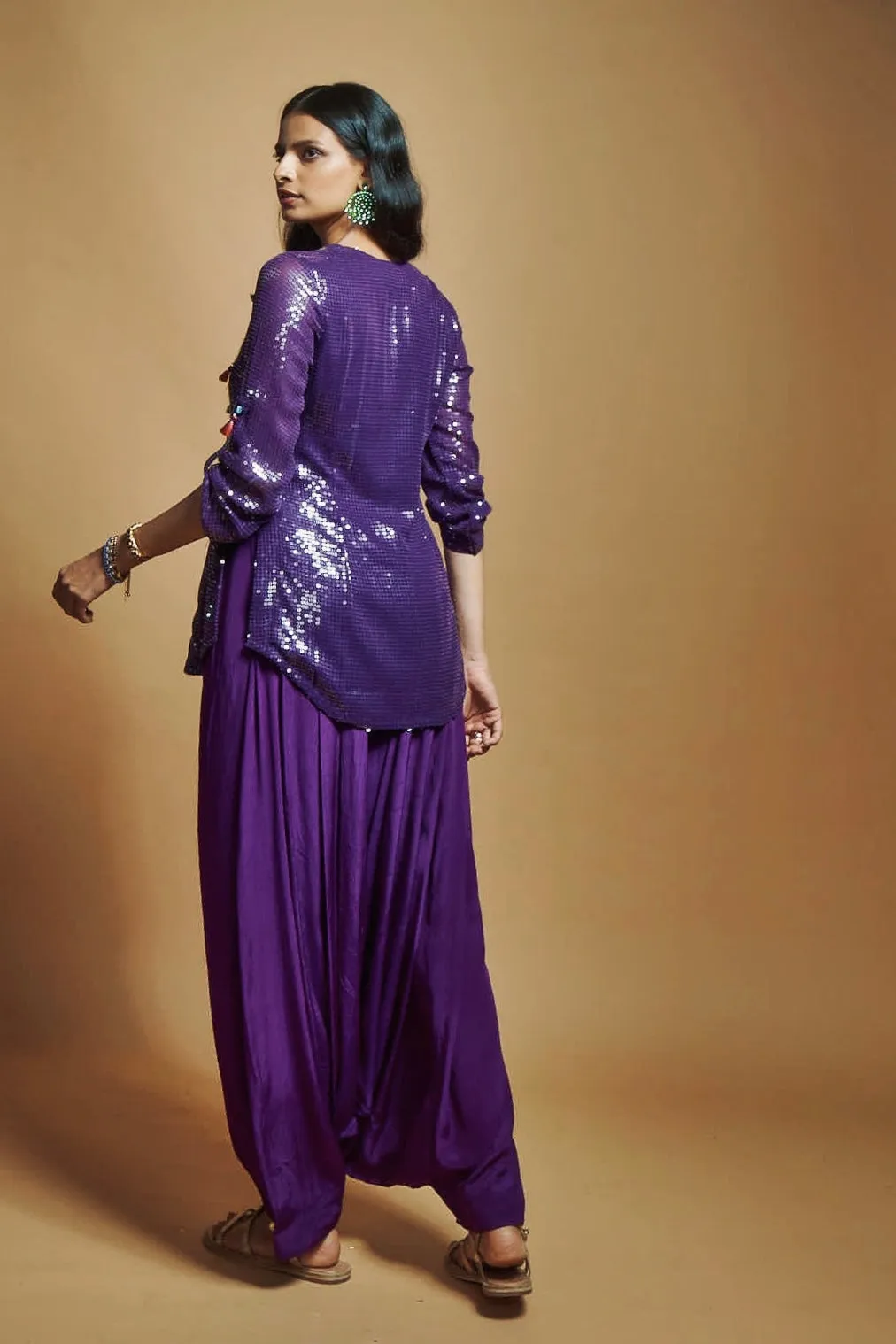 PURPLE PATIALA PANTS