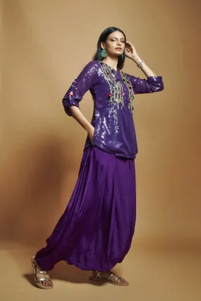 PURPLE PATIALA PANTS