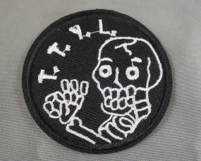 "Talk to You Later" Skeleton Iron on Patch 1pc E004