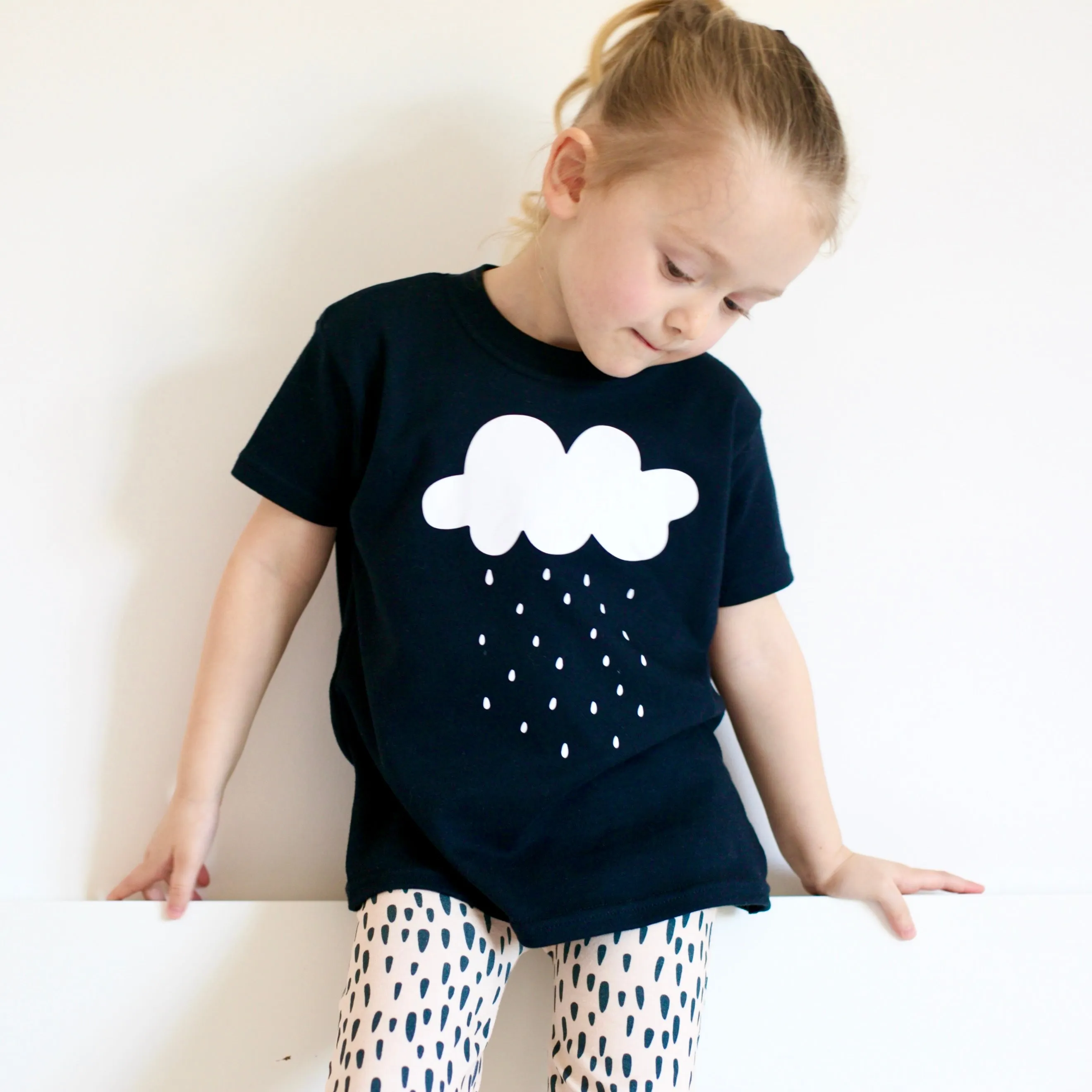 Raincloud print T shirt