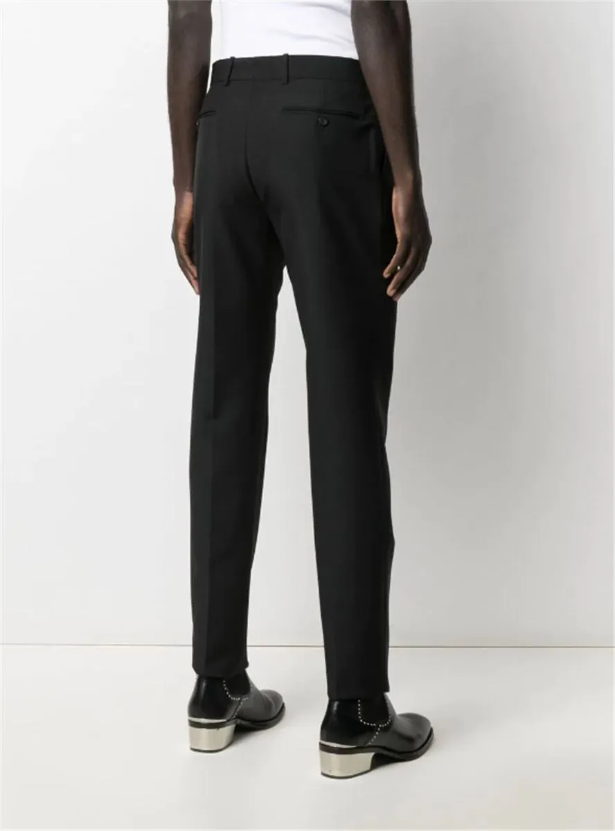 SLIM-LEG TAILORED TROUSERS