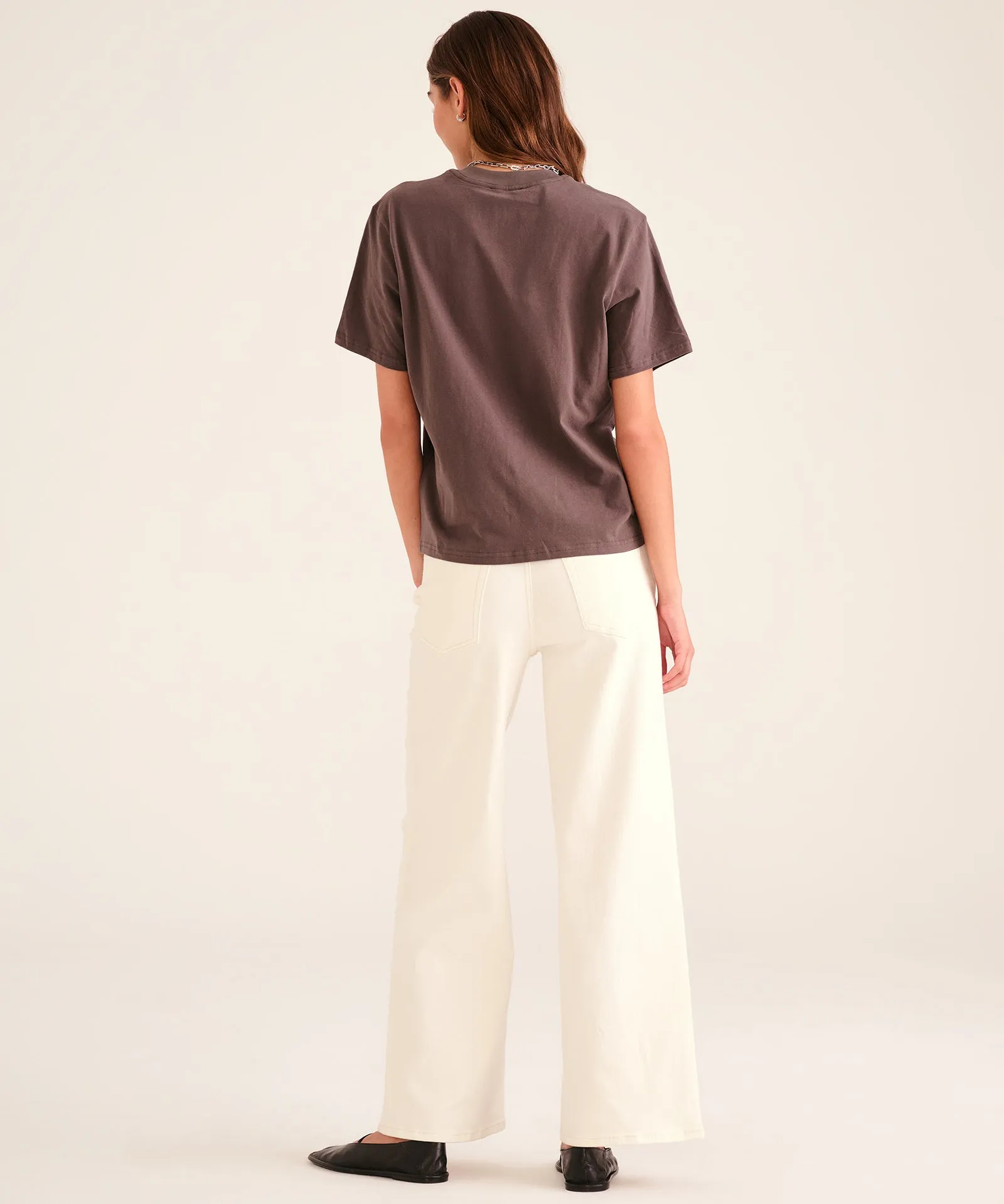 Soft Denim Wide Leg Pant