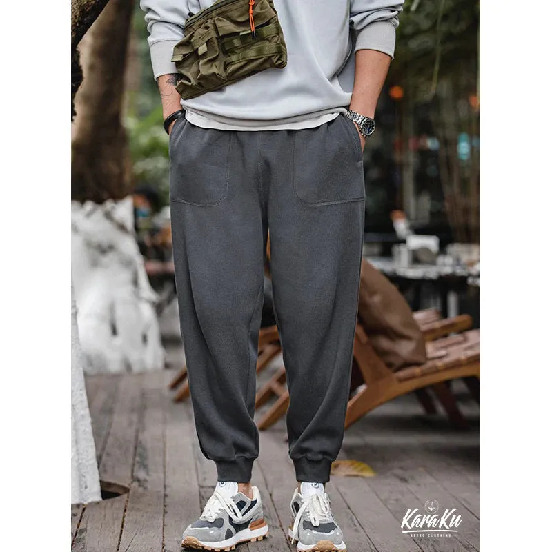 Solid Knit Jogger Sweat Pants