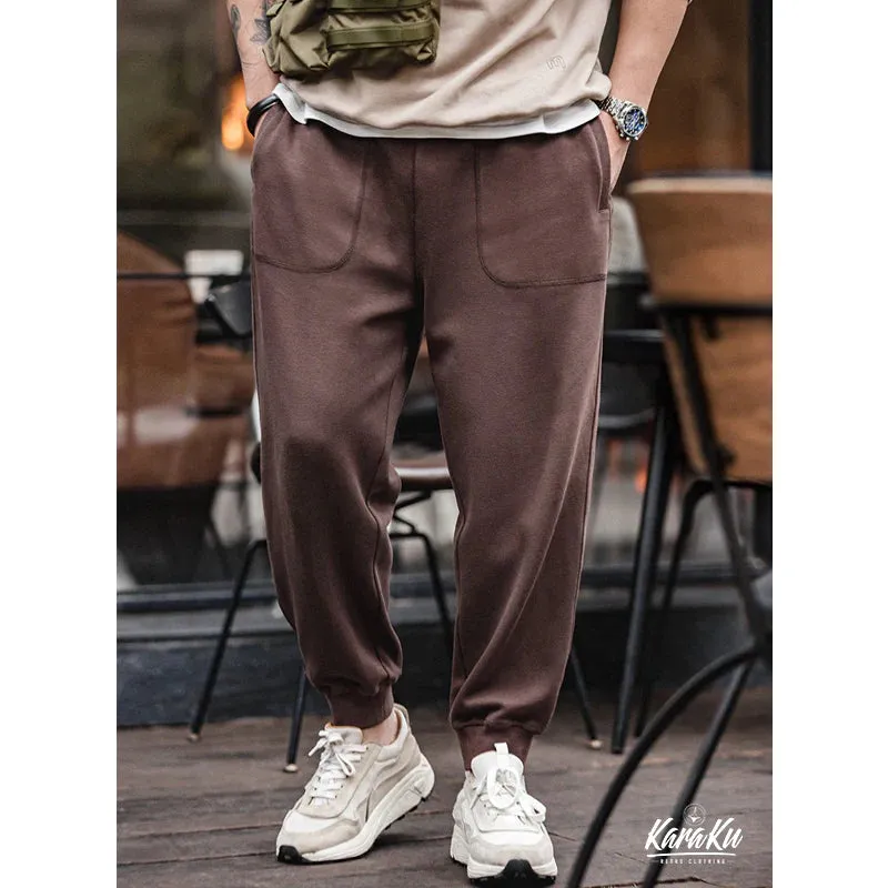 Solid Knit Jogger Sweat Pants