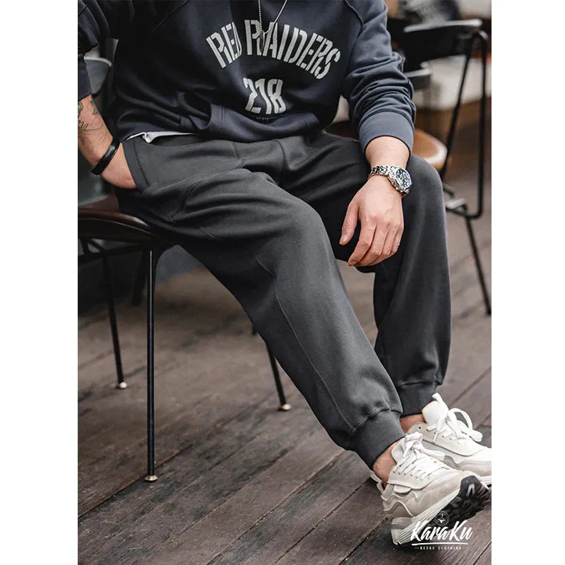 Solid Knit Jogger Sweat Pants