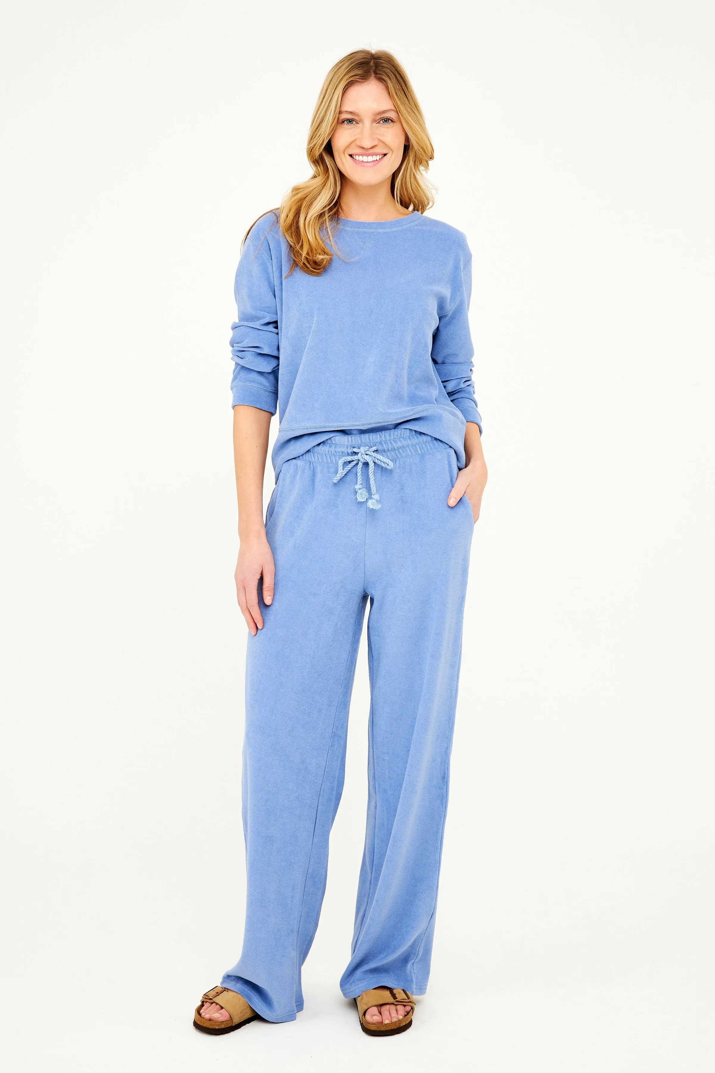 Terry Resort Pant - Topside Blue