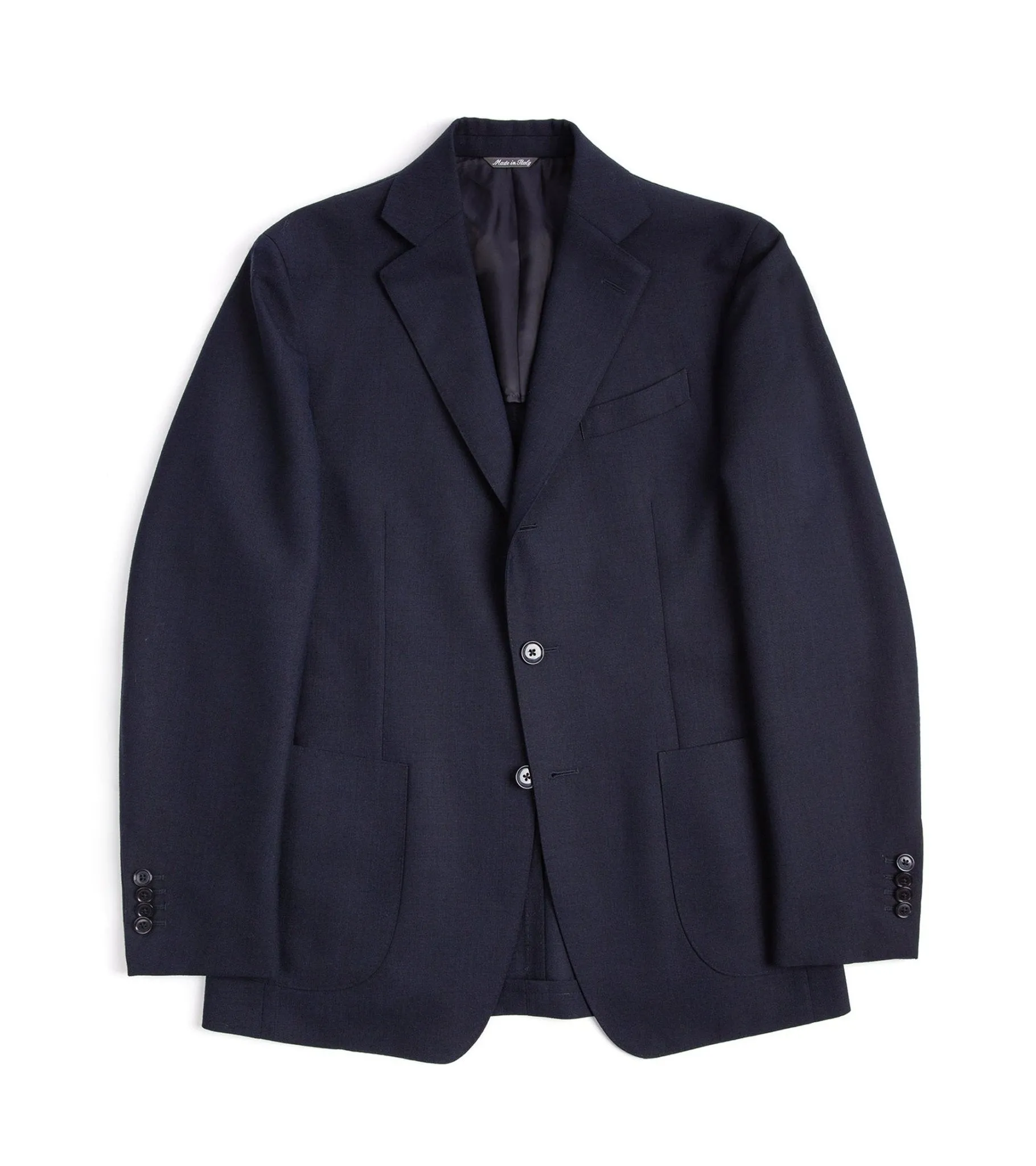 Trunk Wigmore Wool Fresco Suit Jacket: Navy