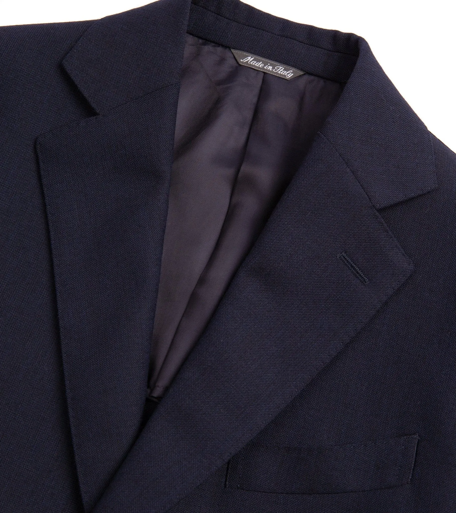 Trunk Wigmore Wool Fresco Suit Jacket: Navy